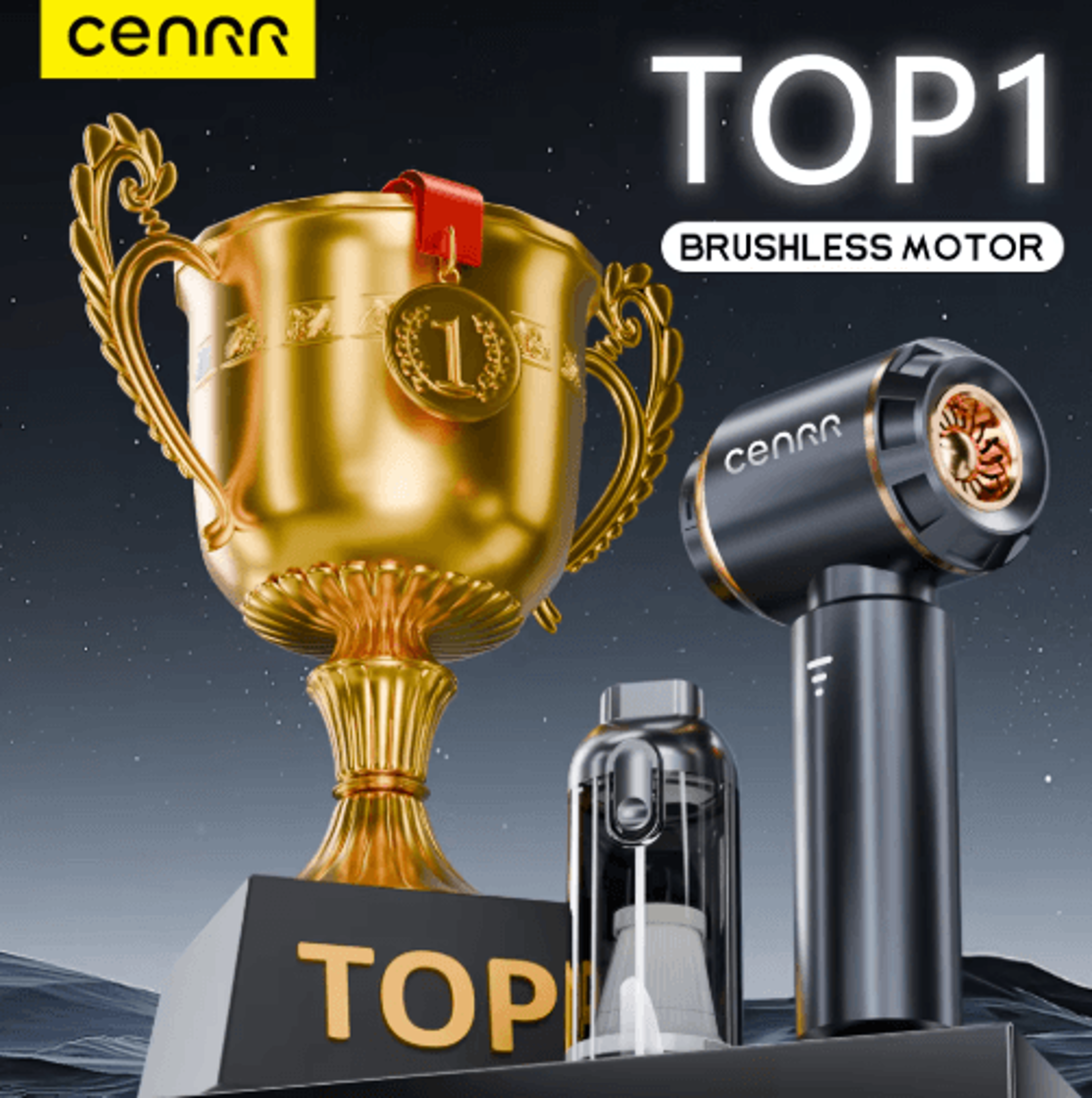 cenrr cordless car vacuum cleaner – high-power portable handheld cleaner