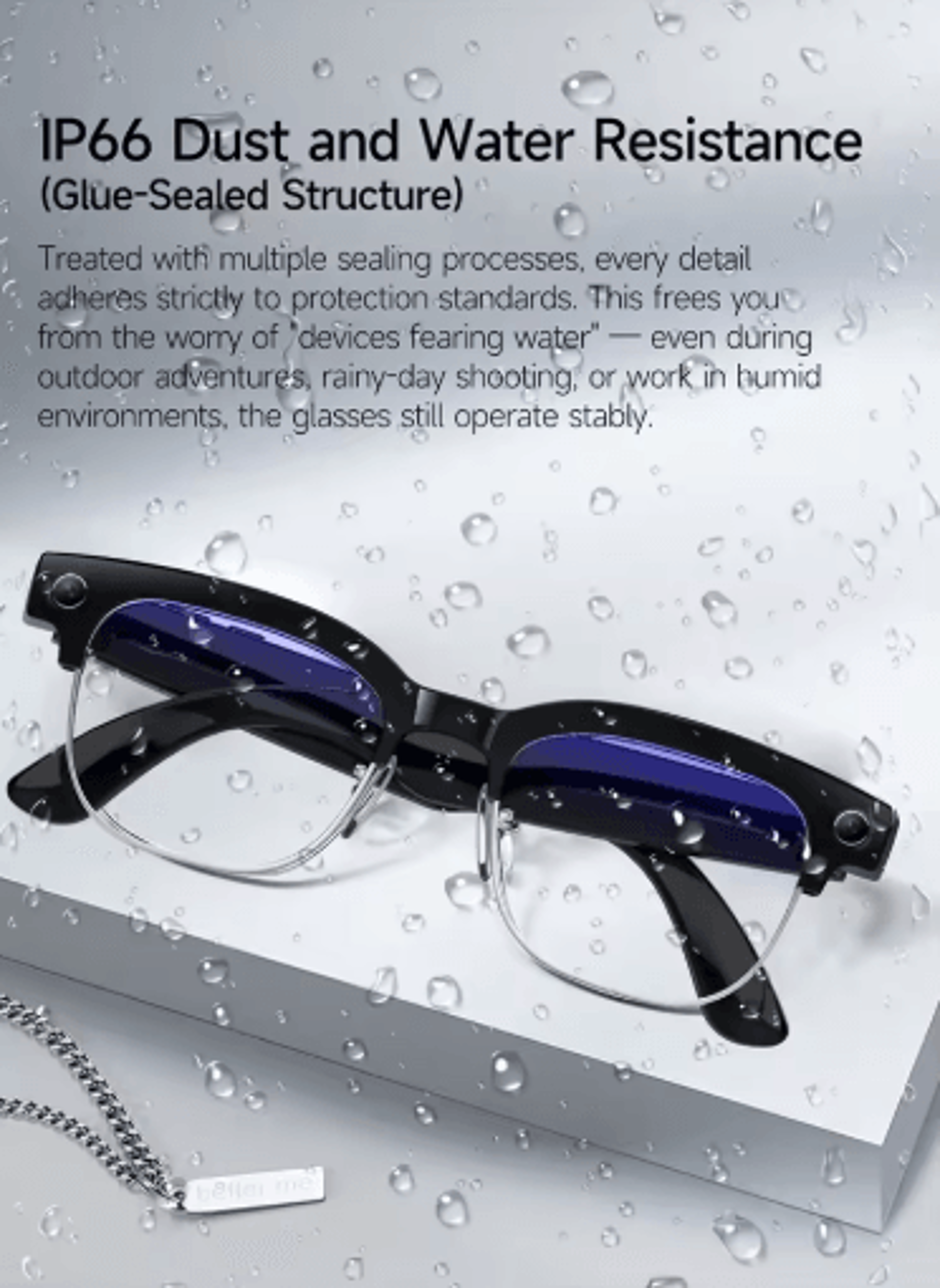 VisionTranslate Pro 4K AI Smart Glasses Camera Translation  Bluetooth Call Wearable 6