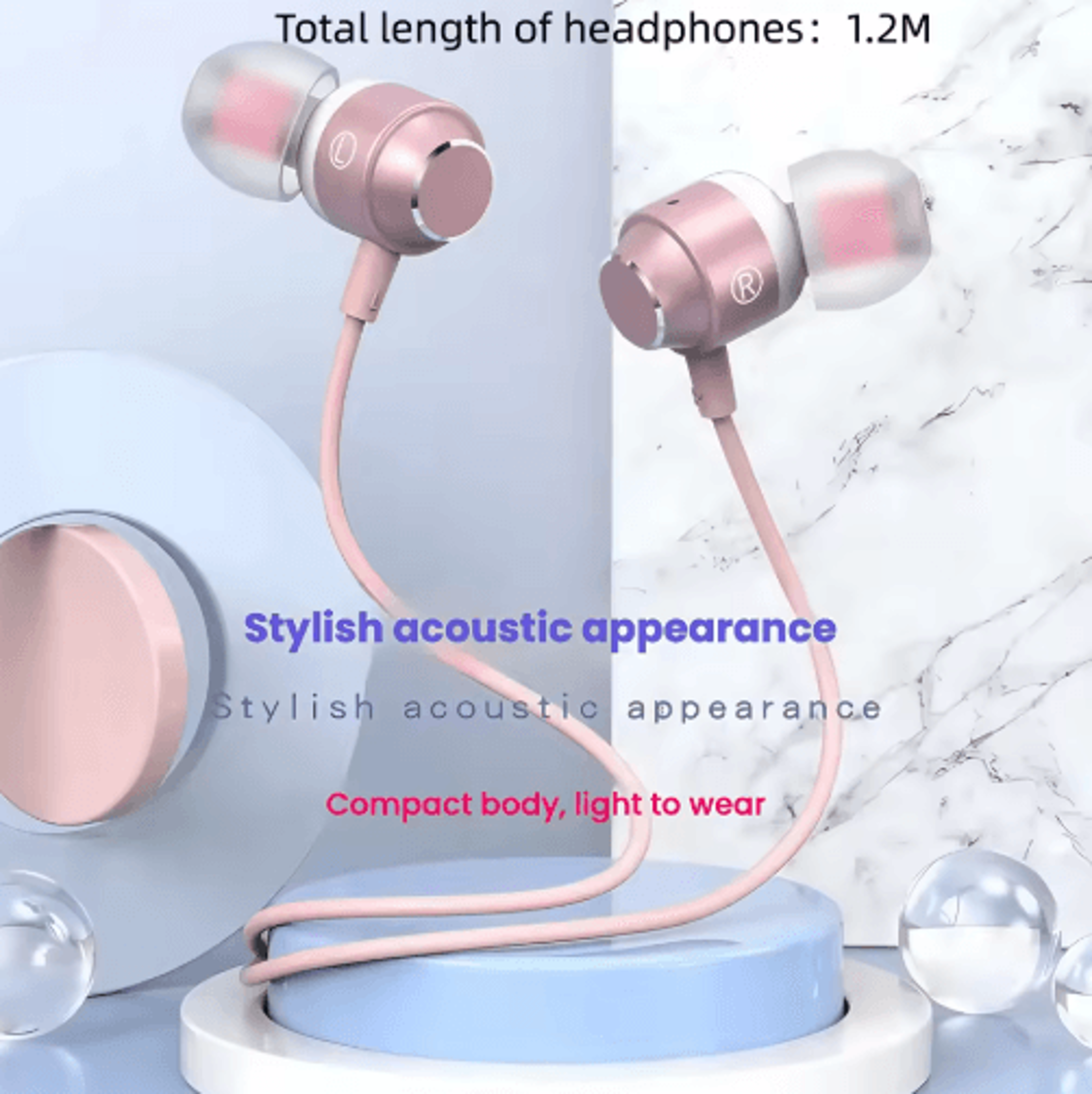Premium USBC Wired Earbuds  12M Type C Headphones With Digital Chip For Android  IOS 6