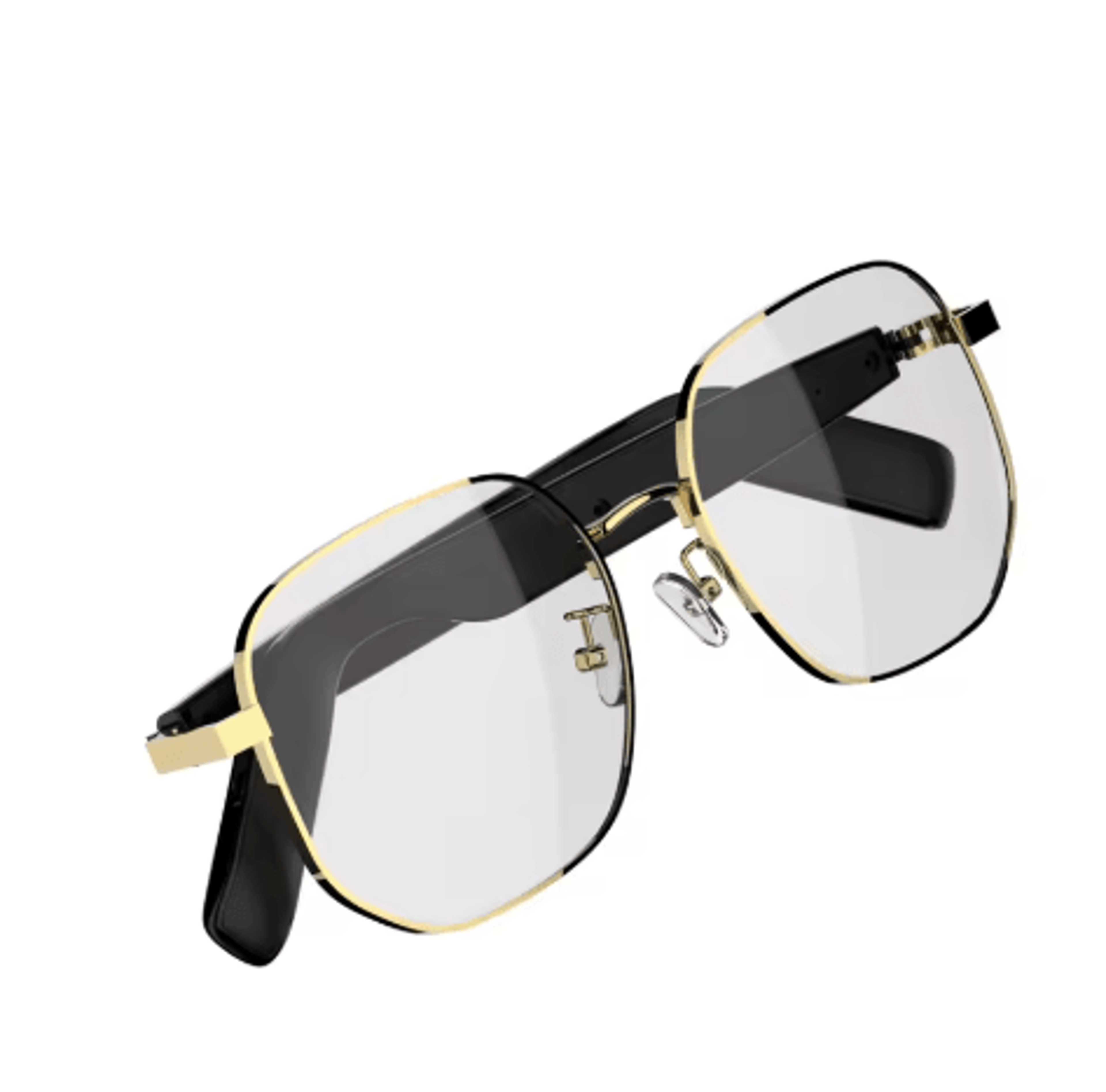 SG16 Pro Smart Audio Glasses  Anti Blue Light Bluetooth Sunglasses With Gold Frame For Sports  Dail 4