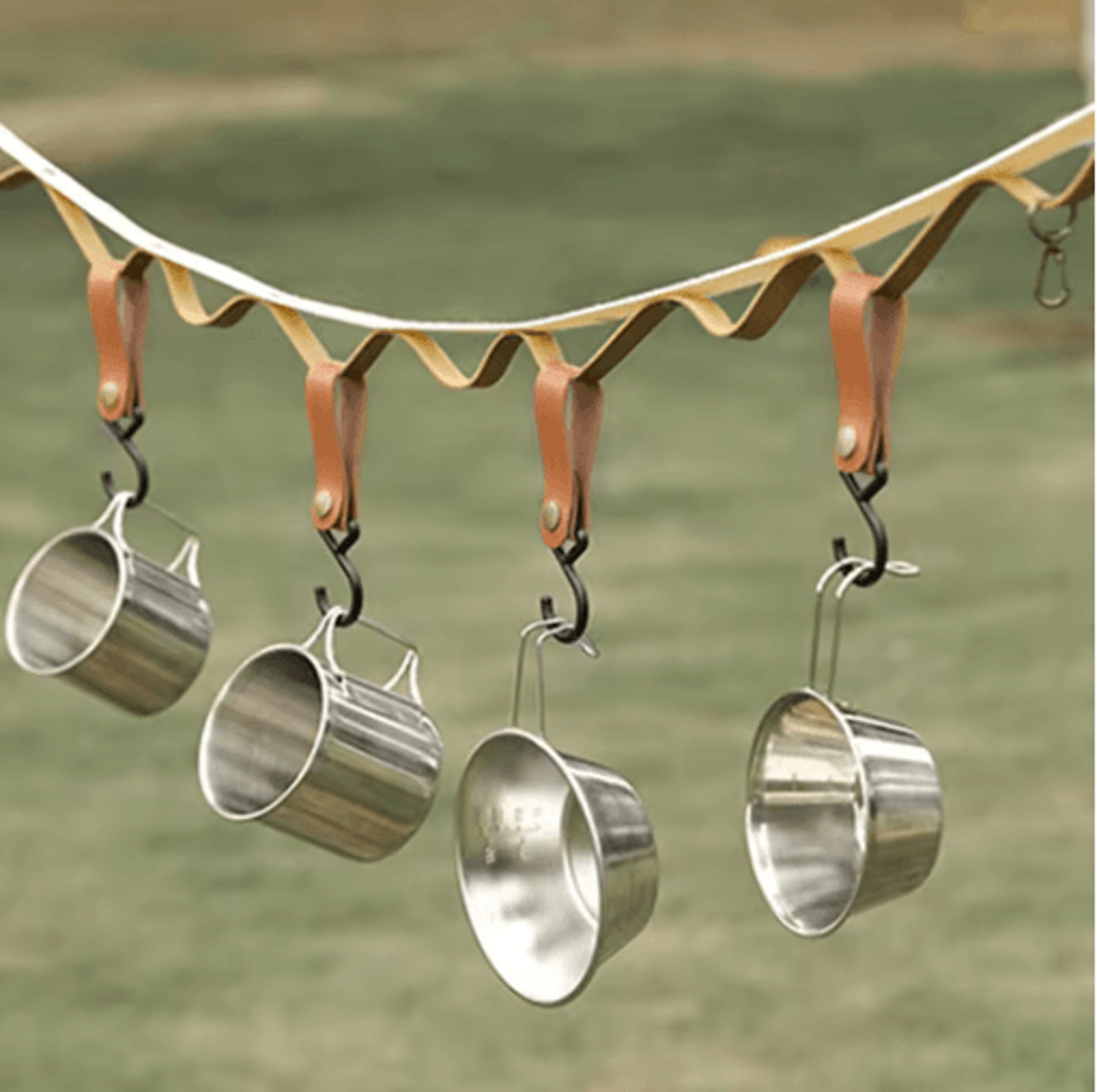 10PCS ZShaped Camping Hanging Hooks  Portable MultiPurpose Storage Hangers For Outdoor  Travel 6