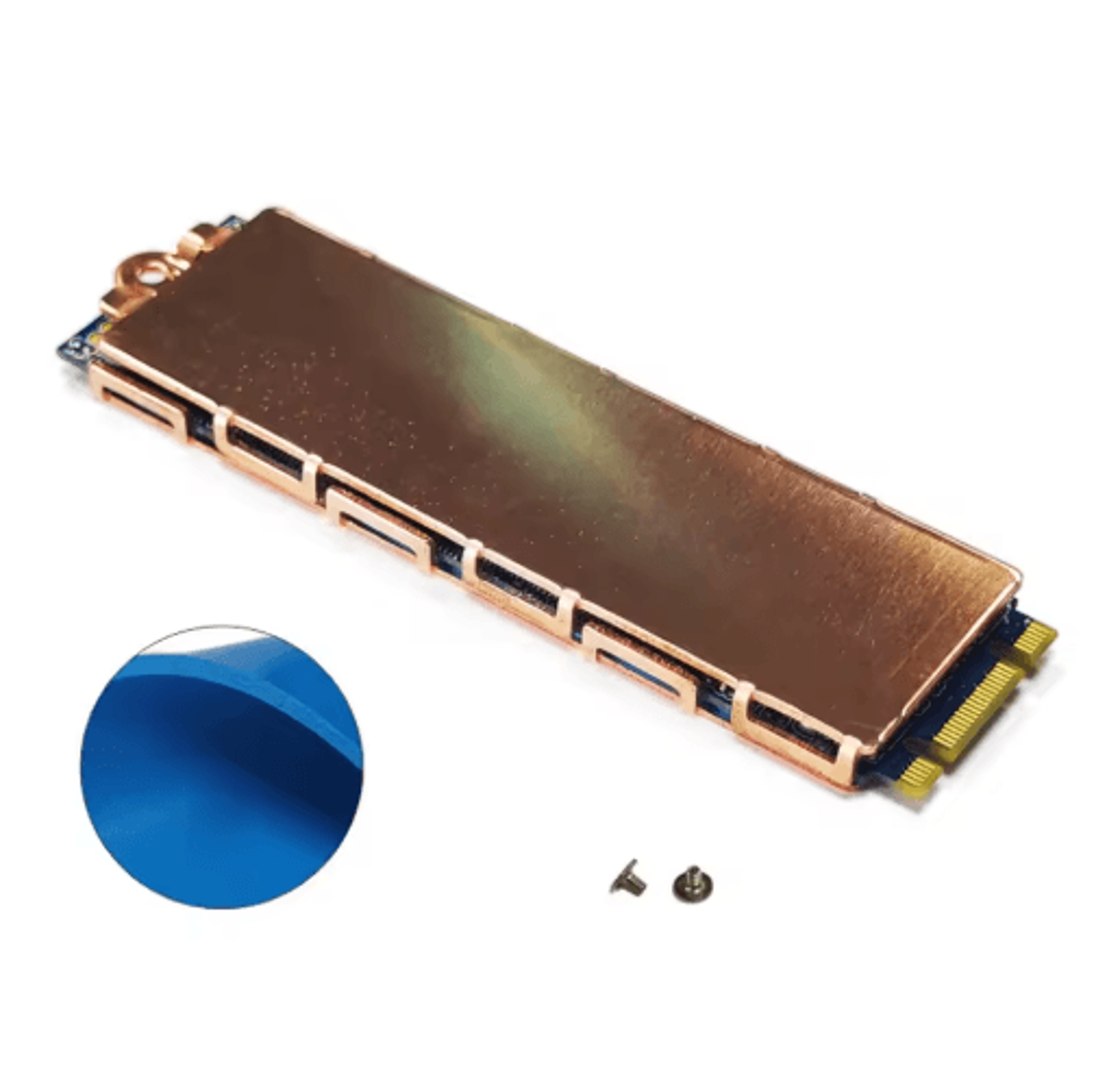 Metal M2 SSD Heatsin NVMe Cooling Radiator With Thermal Silicone Pad For Laptop  PC 1