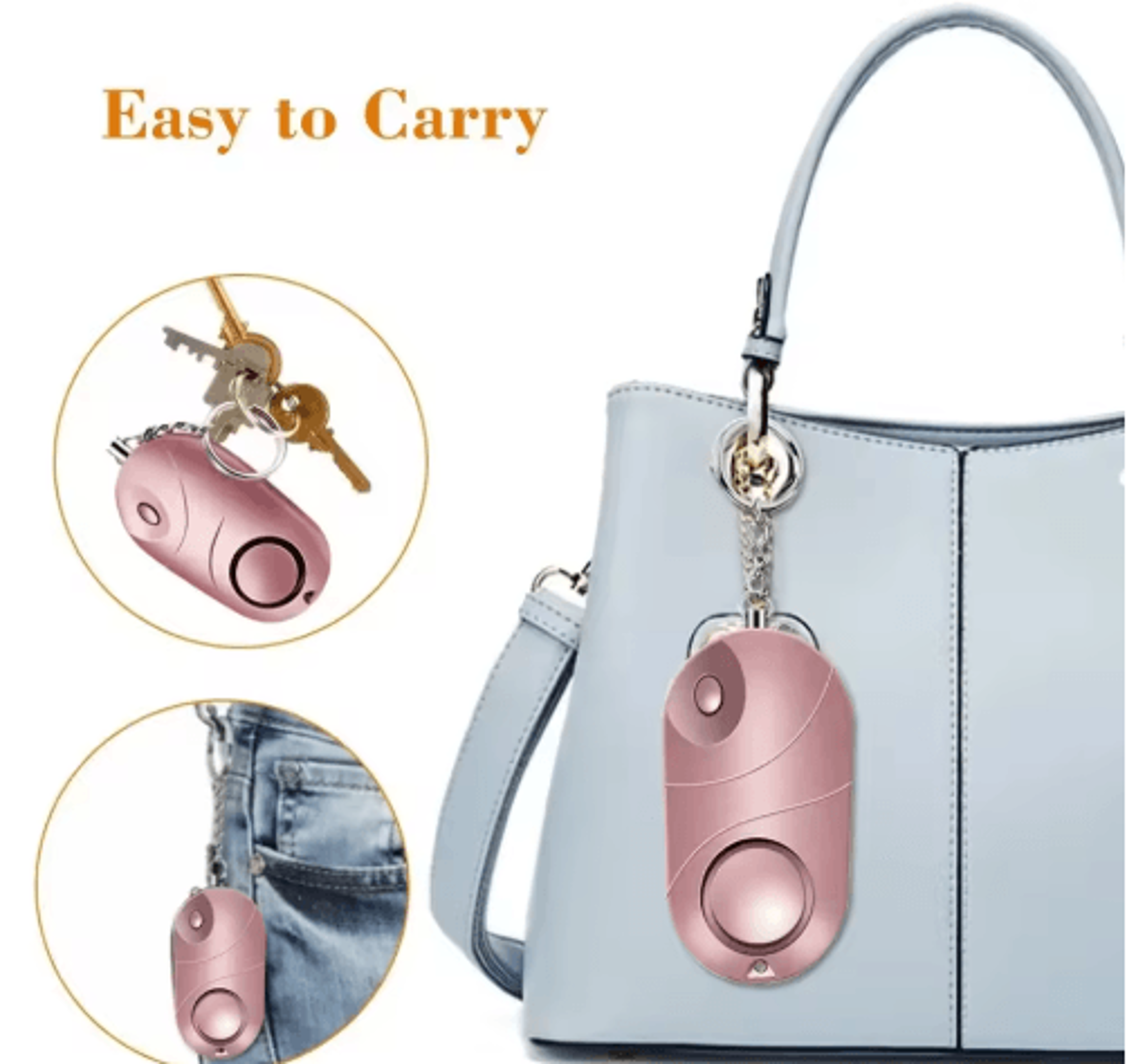 Personal Safety Alarm Keychain With LED Flashlight For Women  Kids 19