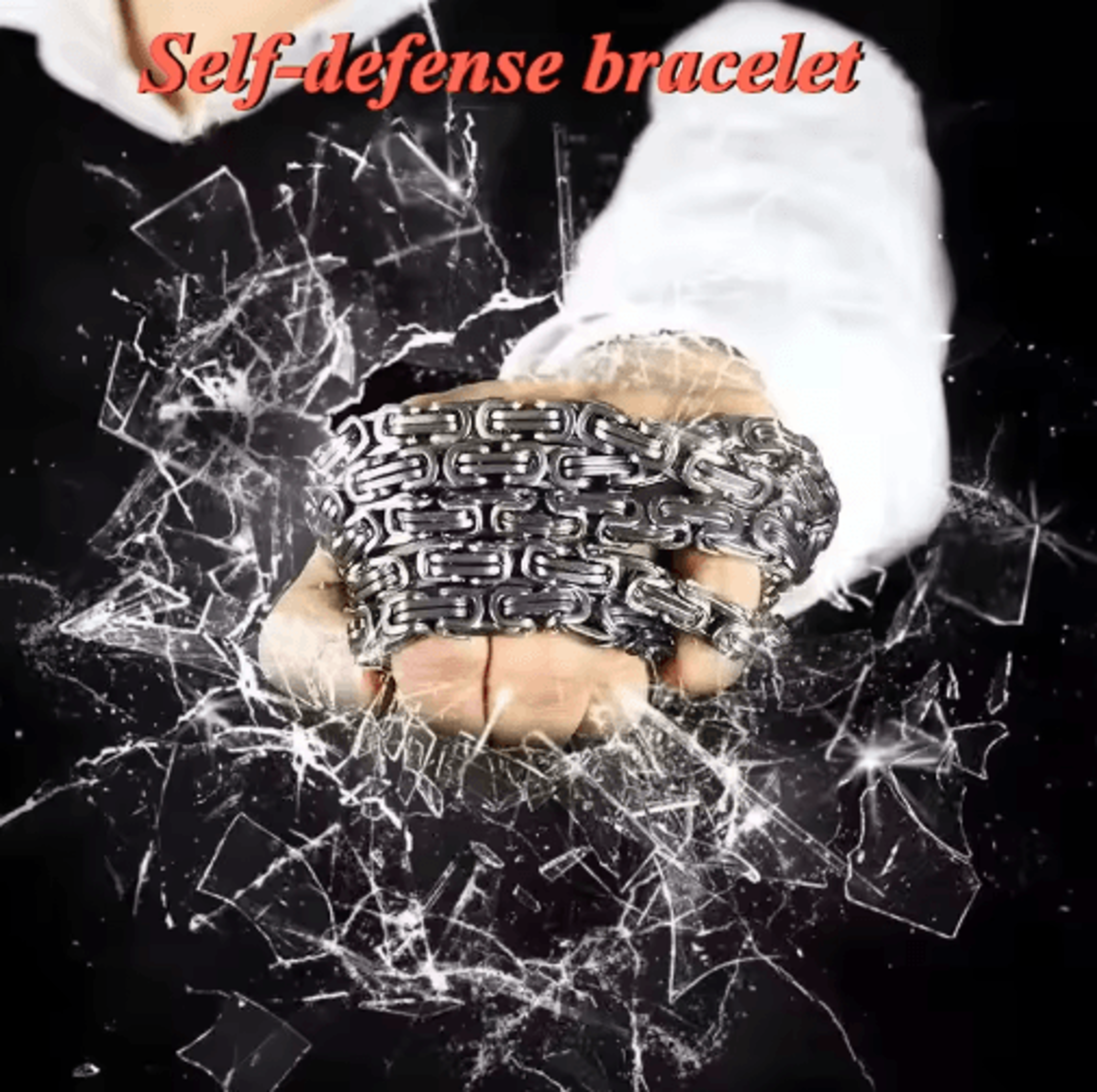 dragon stainless steel self defense bracelet with hip hop style