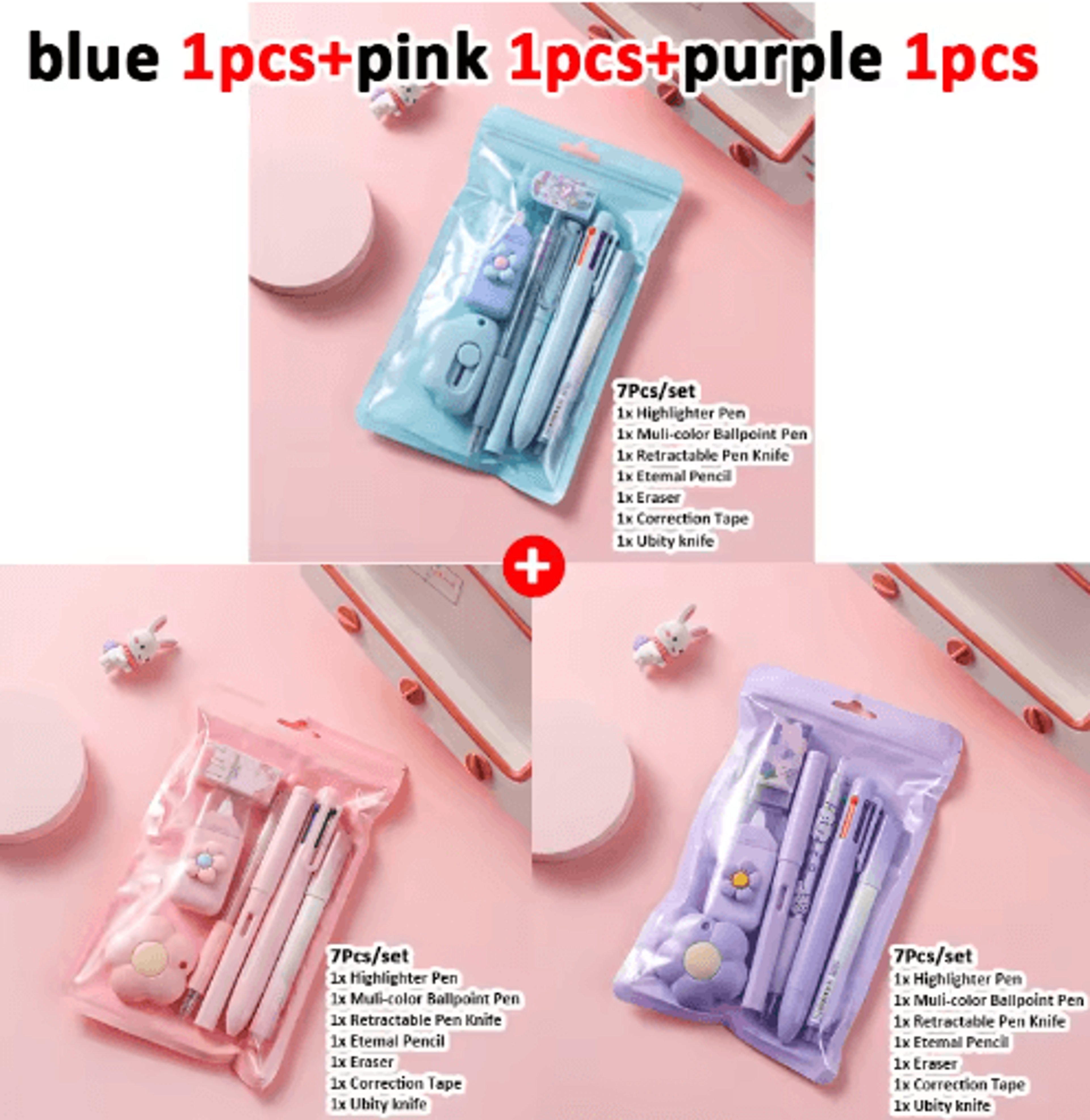 7in1 Stationery Gift Set For School Office  Kids 5
