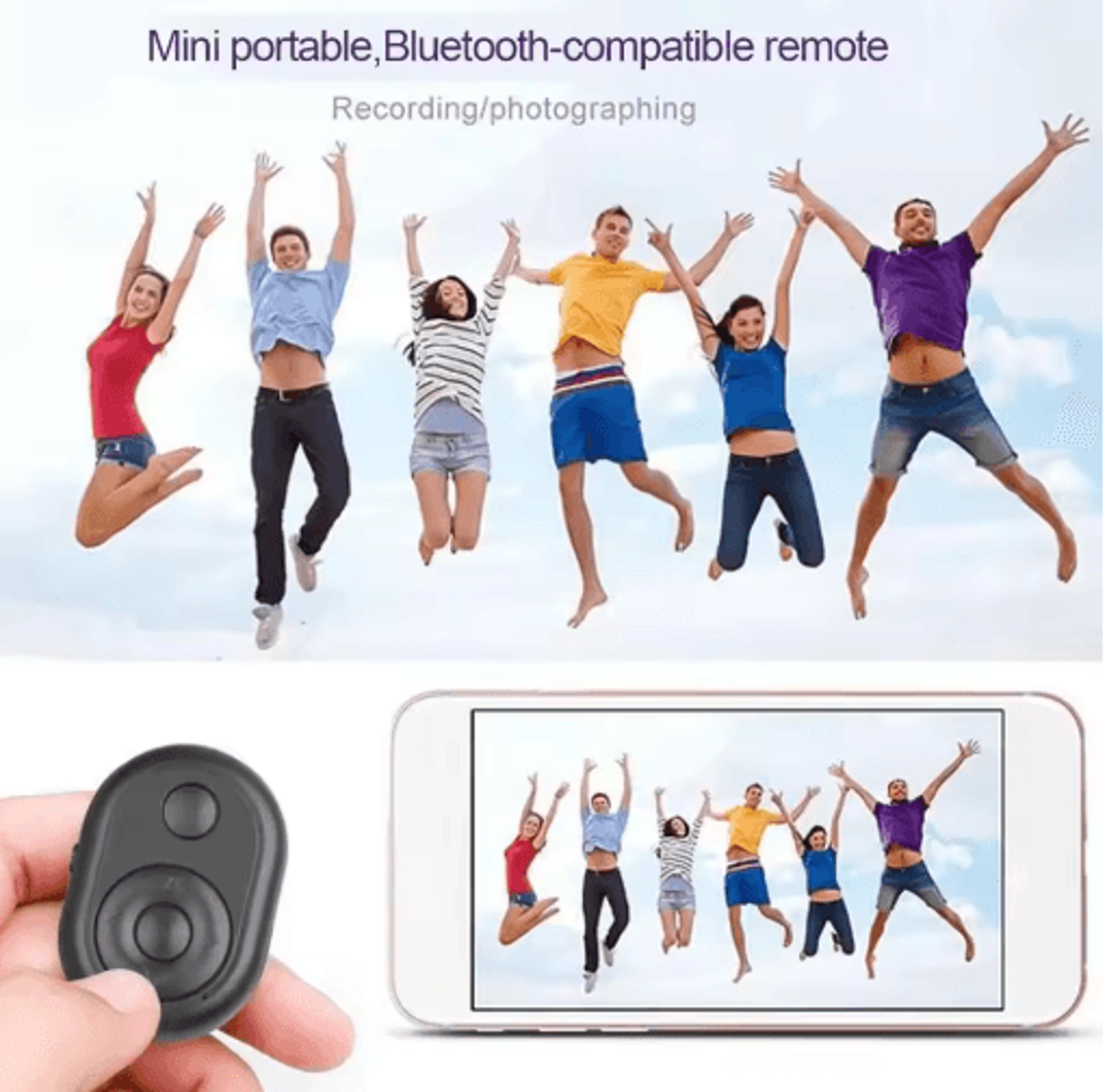 Mini Wireless Bluetooth Camera Remote For Selfies  Videos 3