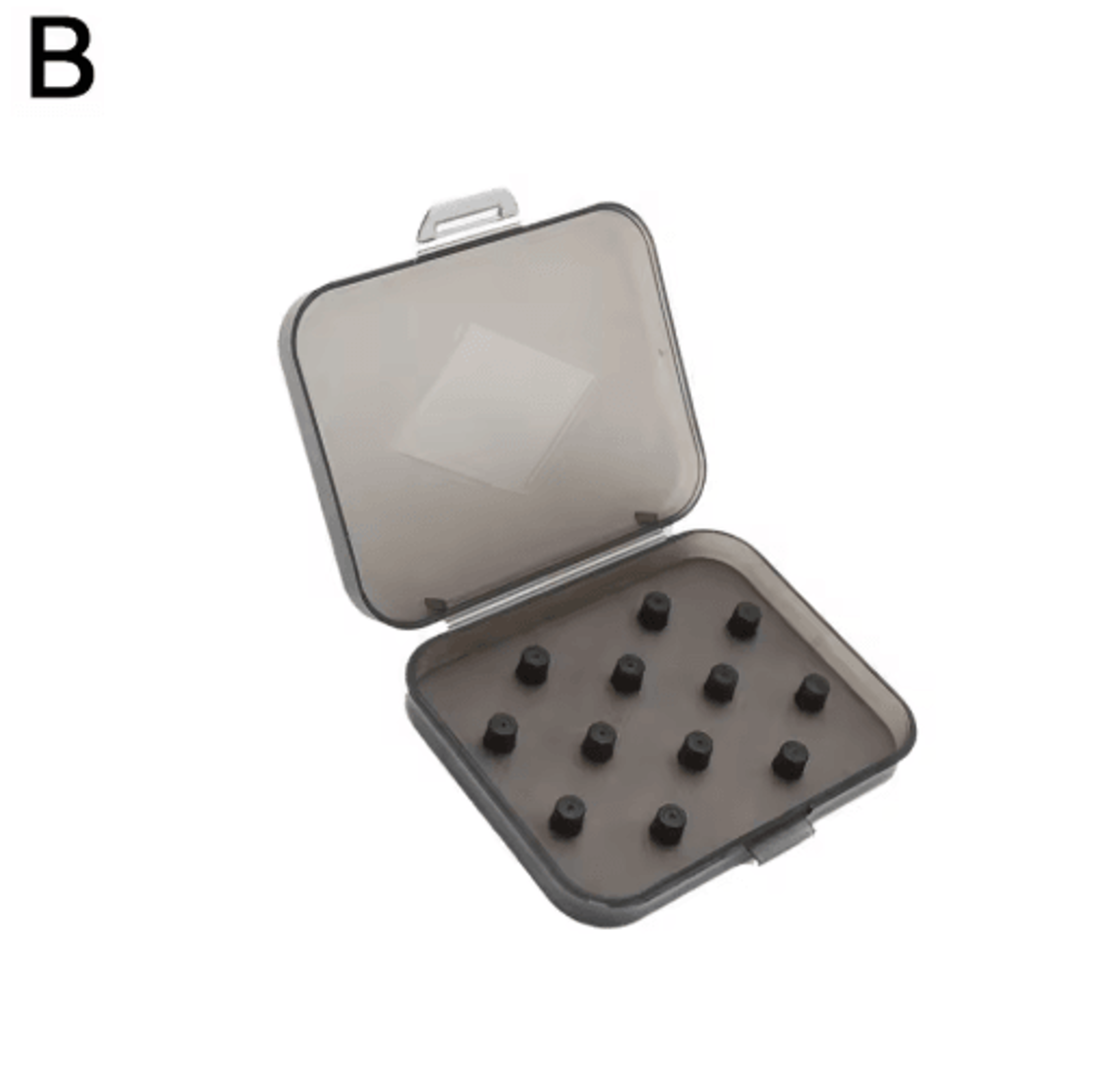 Portable Transparent Eartip Storage Box For Silicone  Memory Foam Tips 1