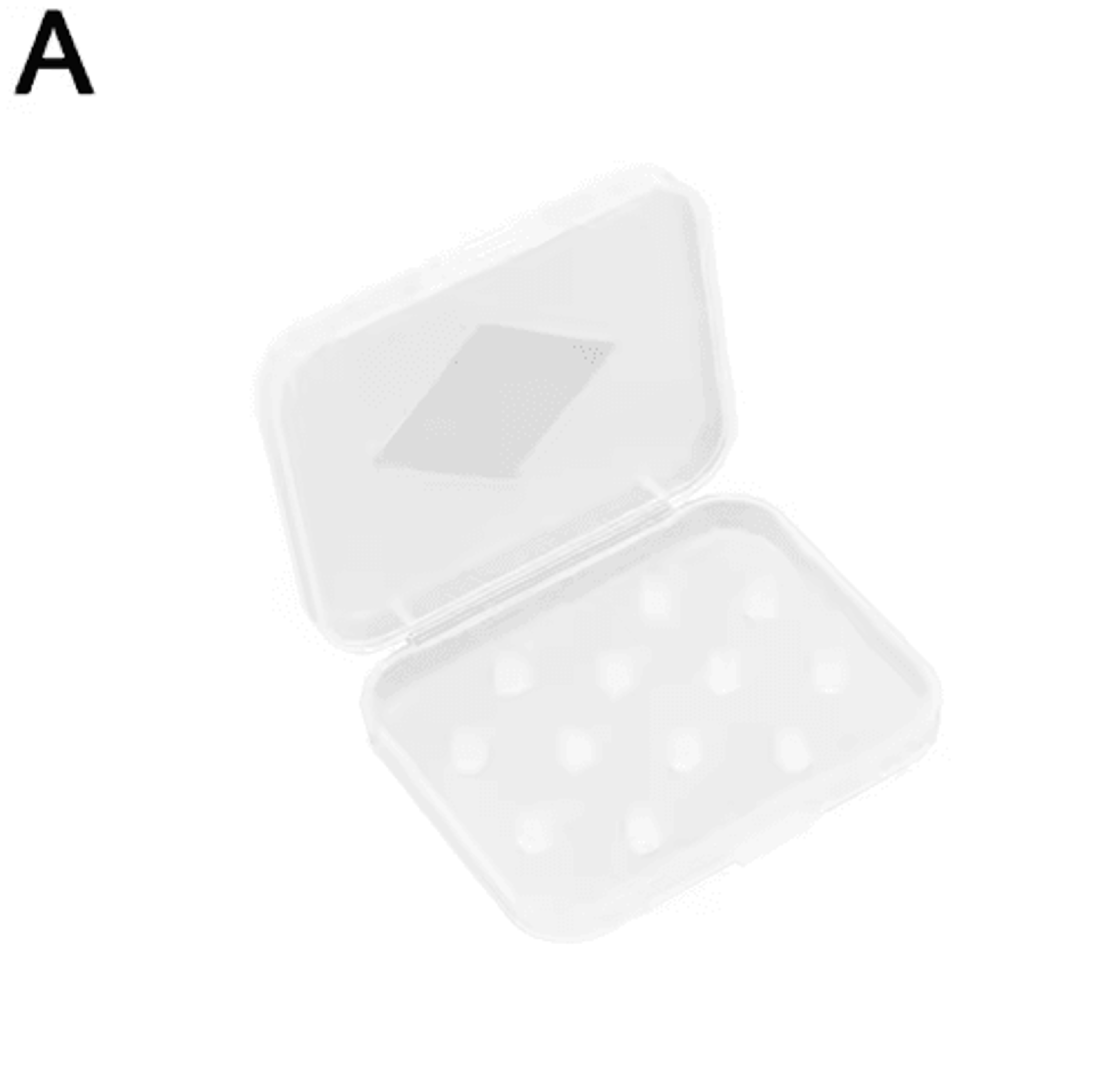 Portable Transparent Eartip Storage Box For Silicone  Memory Foam Tips 2