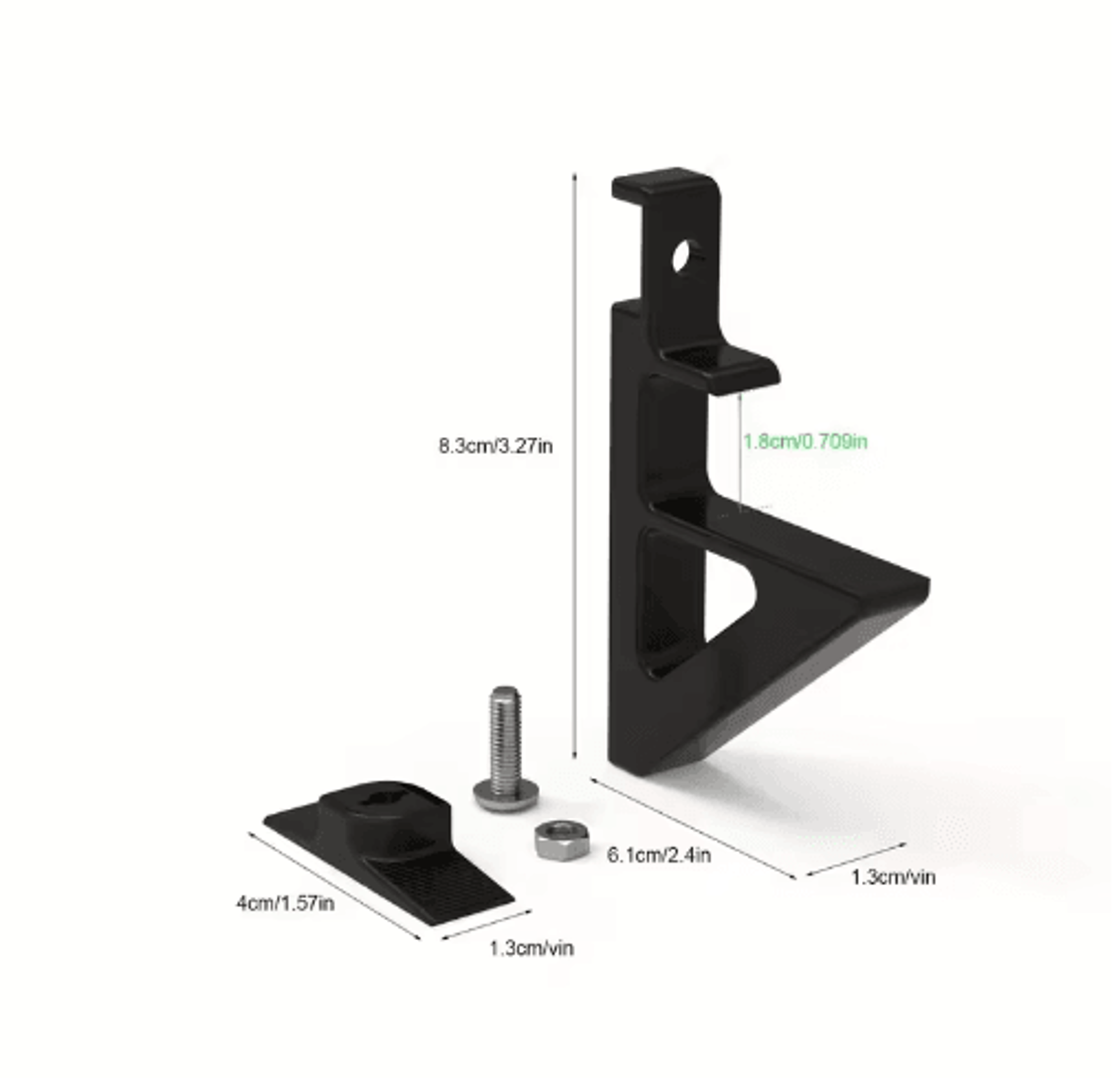 4PCS DrillFree Acoustic Panel Brackets For Shelves  Decorative Storage 2
