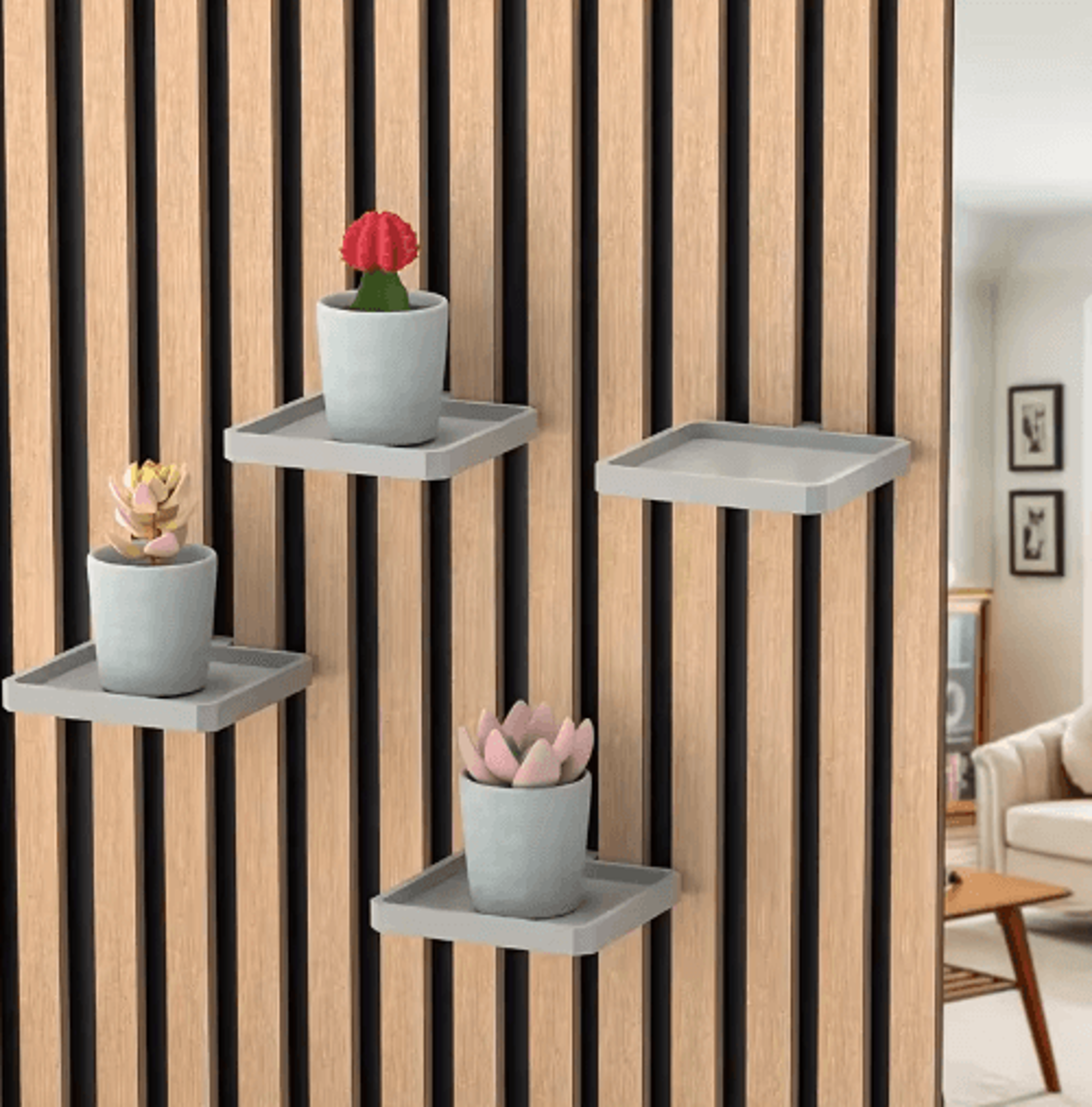 DrillFree Acoustic Panel Bracket For 13mm  15mm Soundproof Boards 8
