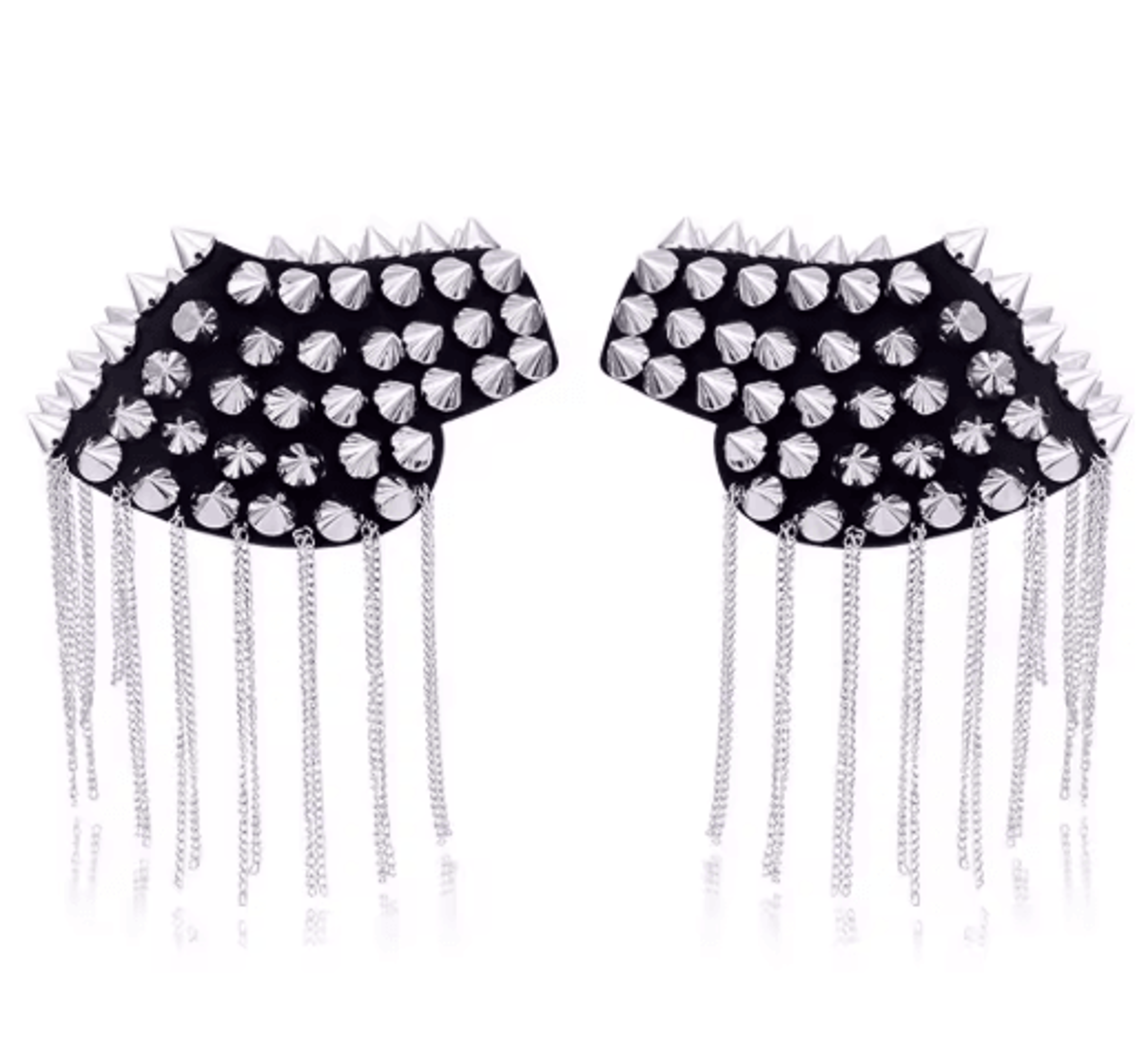 Punk Chain Tassel Shoulder Brooch Epaulets For Men  Women 1