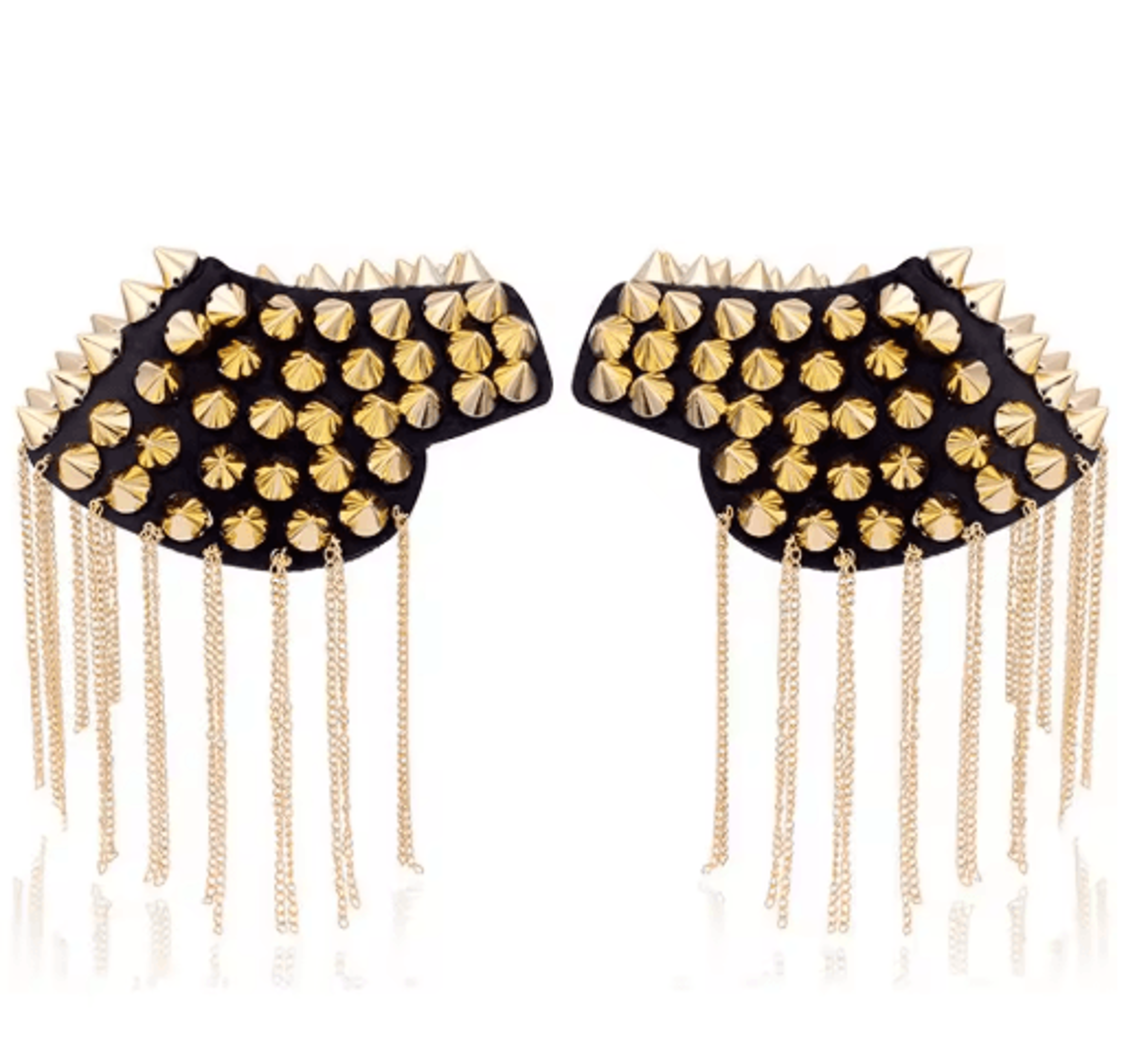 Punk Chain Tassel Shoulder Brooch Epaulets For Men  Women 5