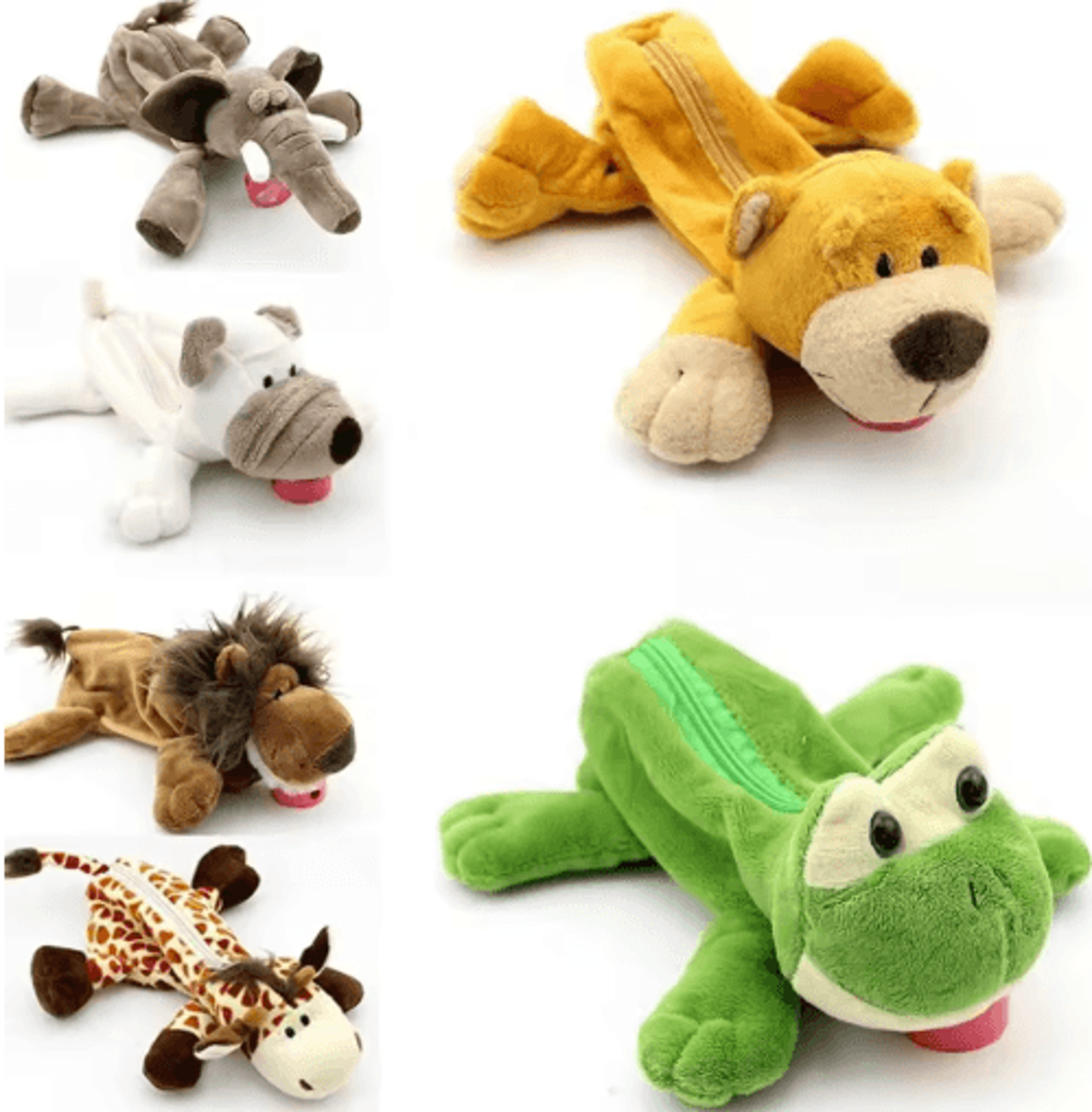 Cute Forest Animal Plush Pencil Case For School  Stationery Storage 12
