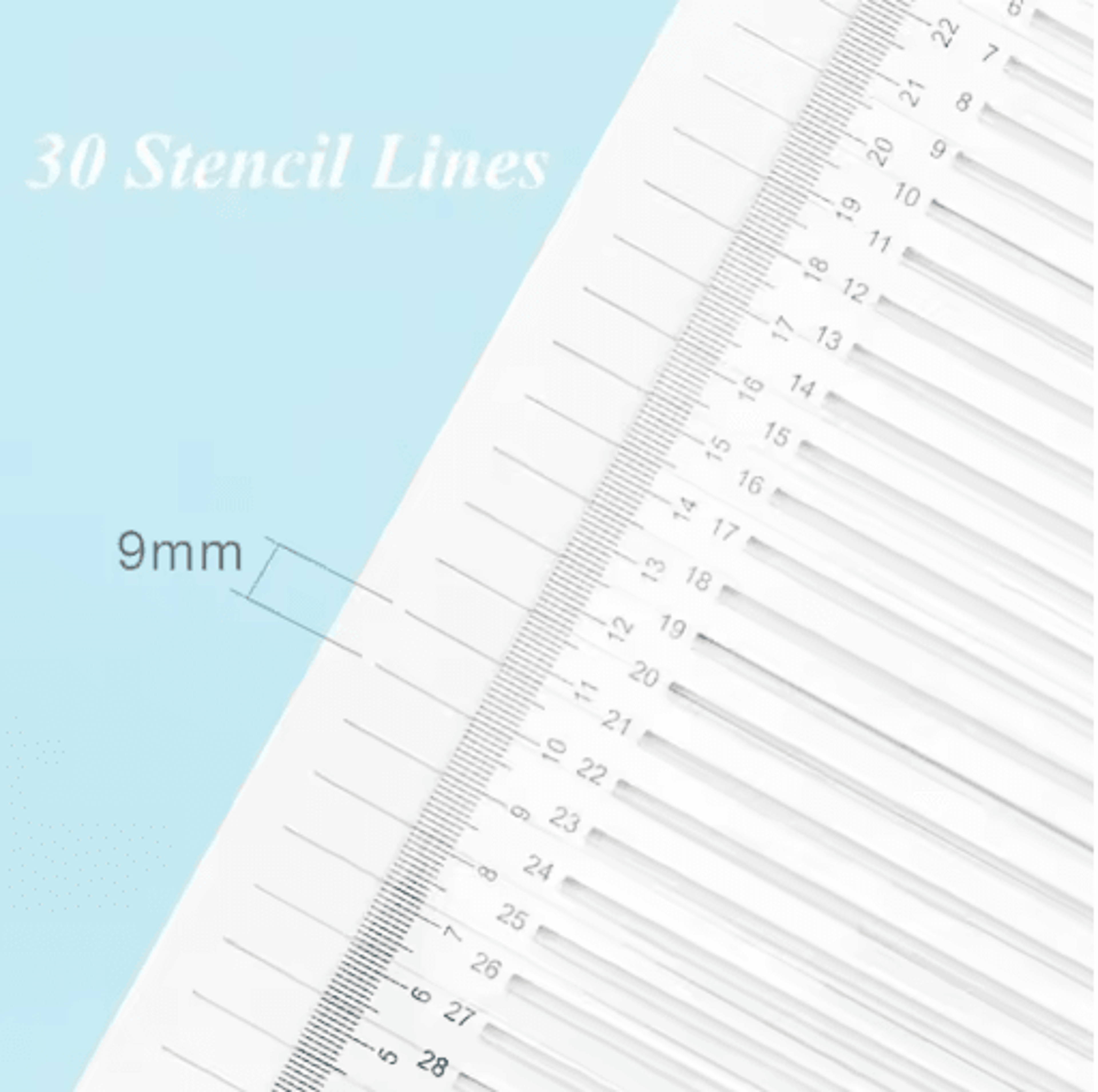 Transparent Calligraphy Writing Guide Ruler For Neat Handwriting Practice 5