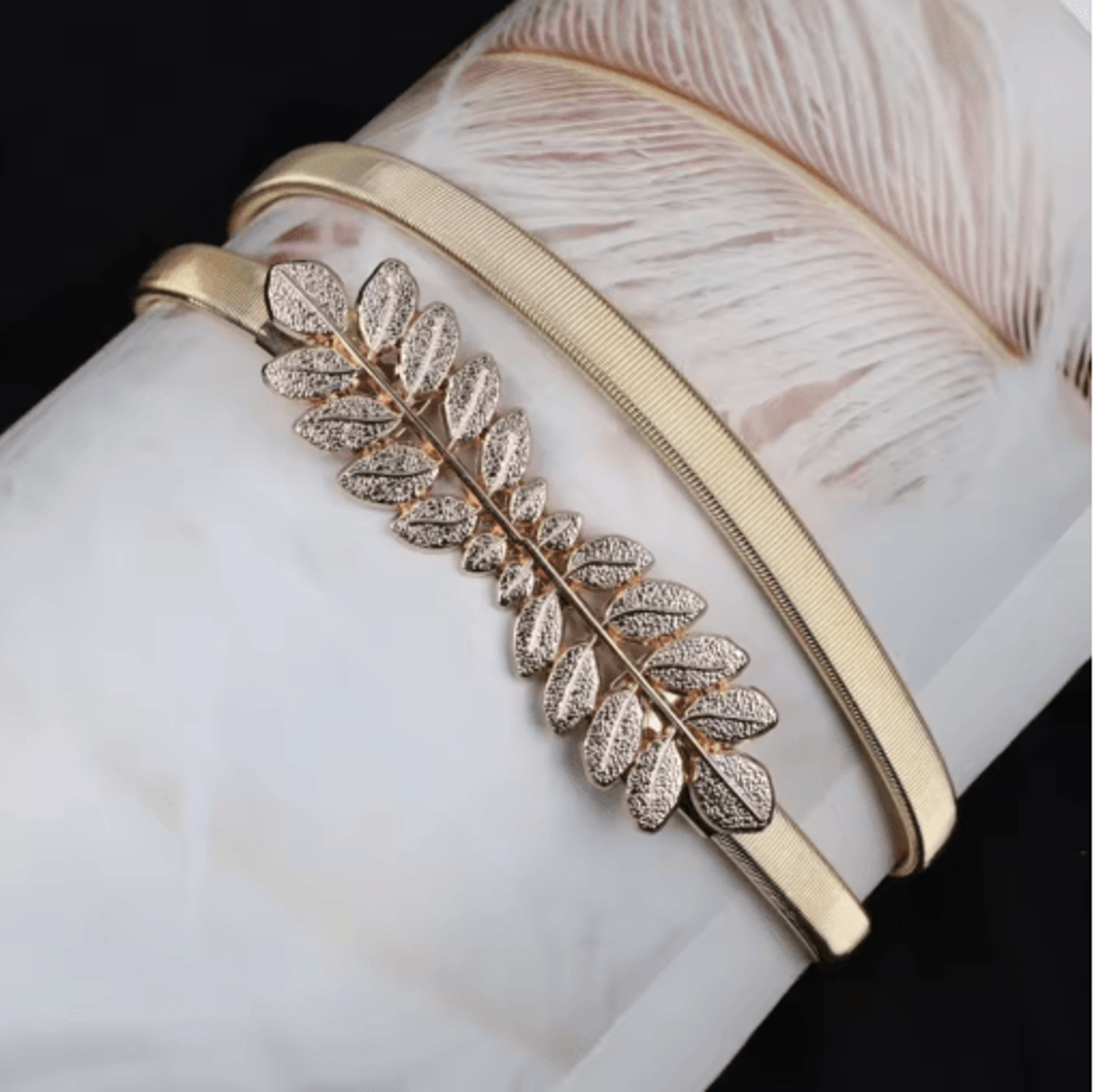 Luxury Elastic Gold Chain Waist Belt For Elegant Womens Fashion 9