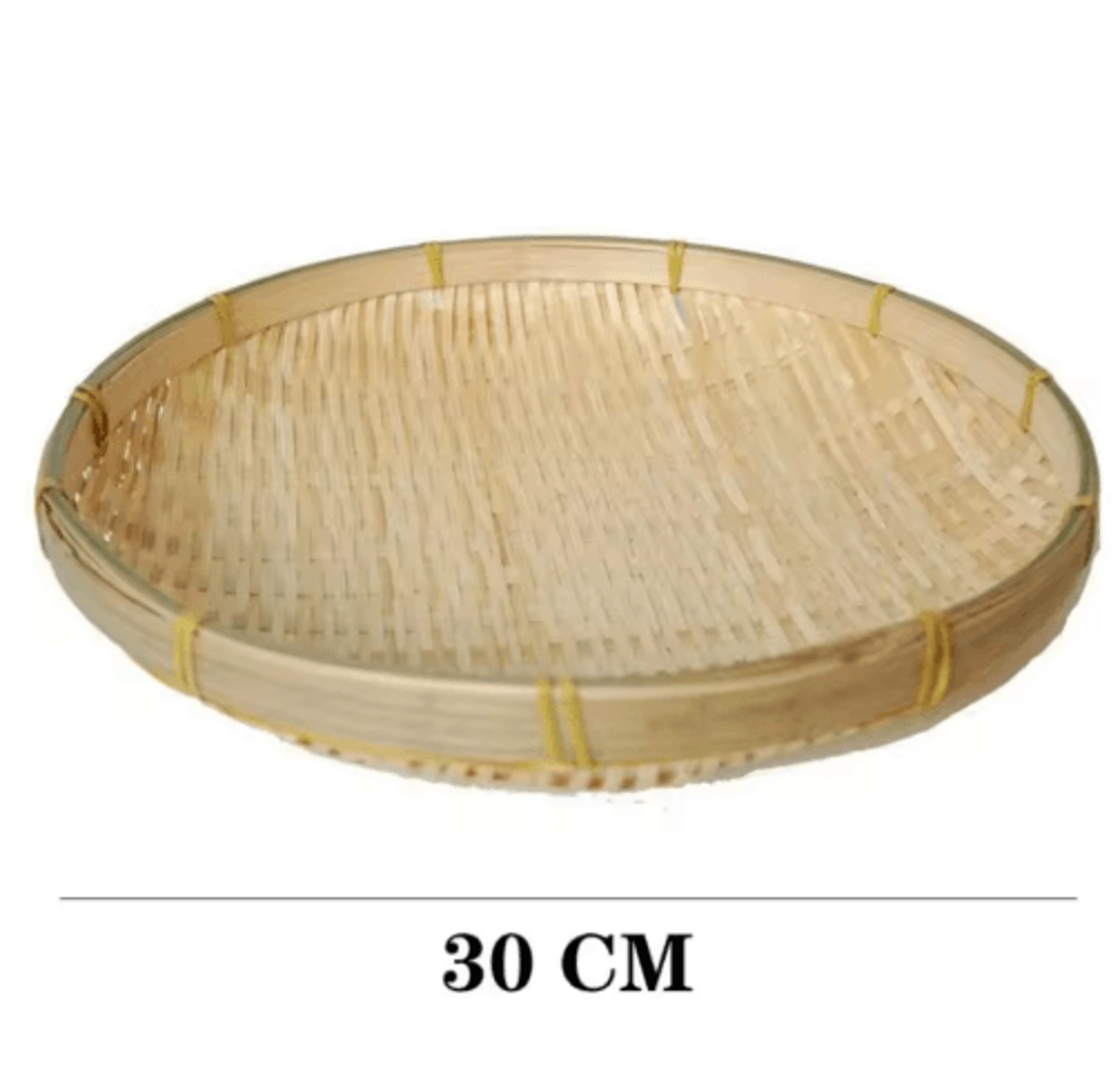 Handmade Woven Bamboo Bread Basket Tray For Kitchen  Table Serving 1