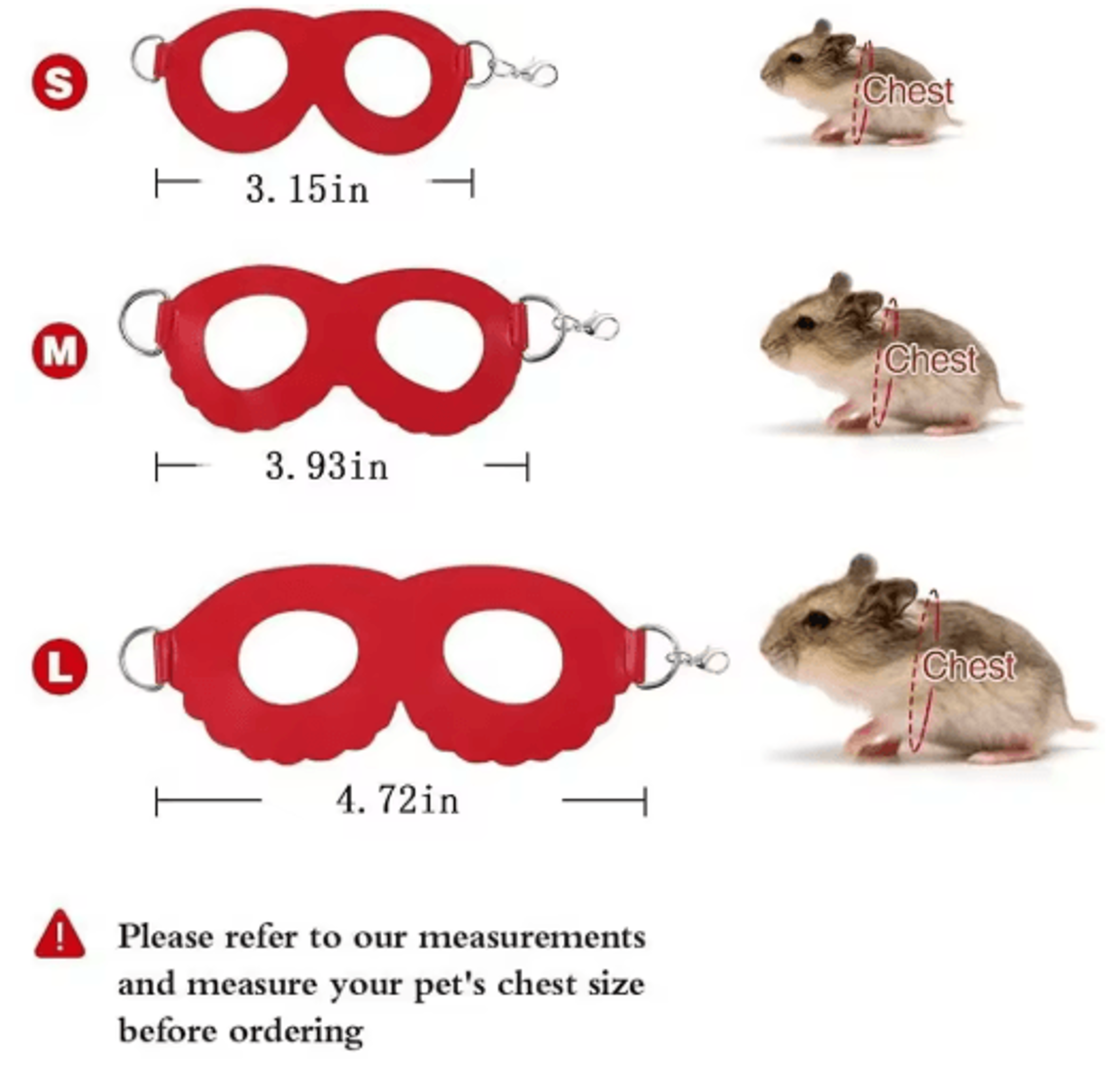 PU Leather Small Pet Harness  Leash Set For Hamsters Guinea Pigs  Sugar Gliders 4