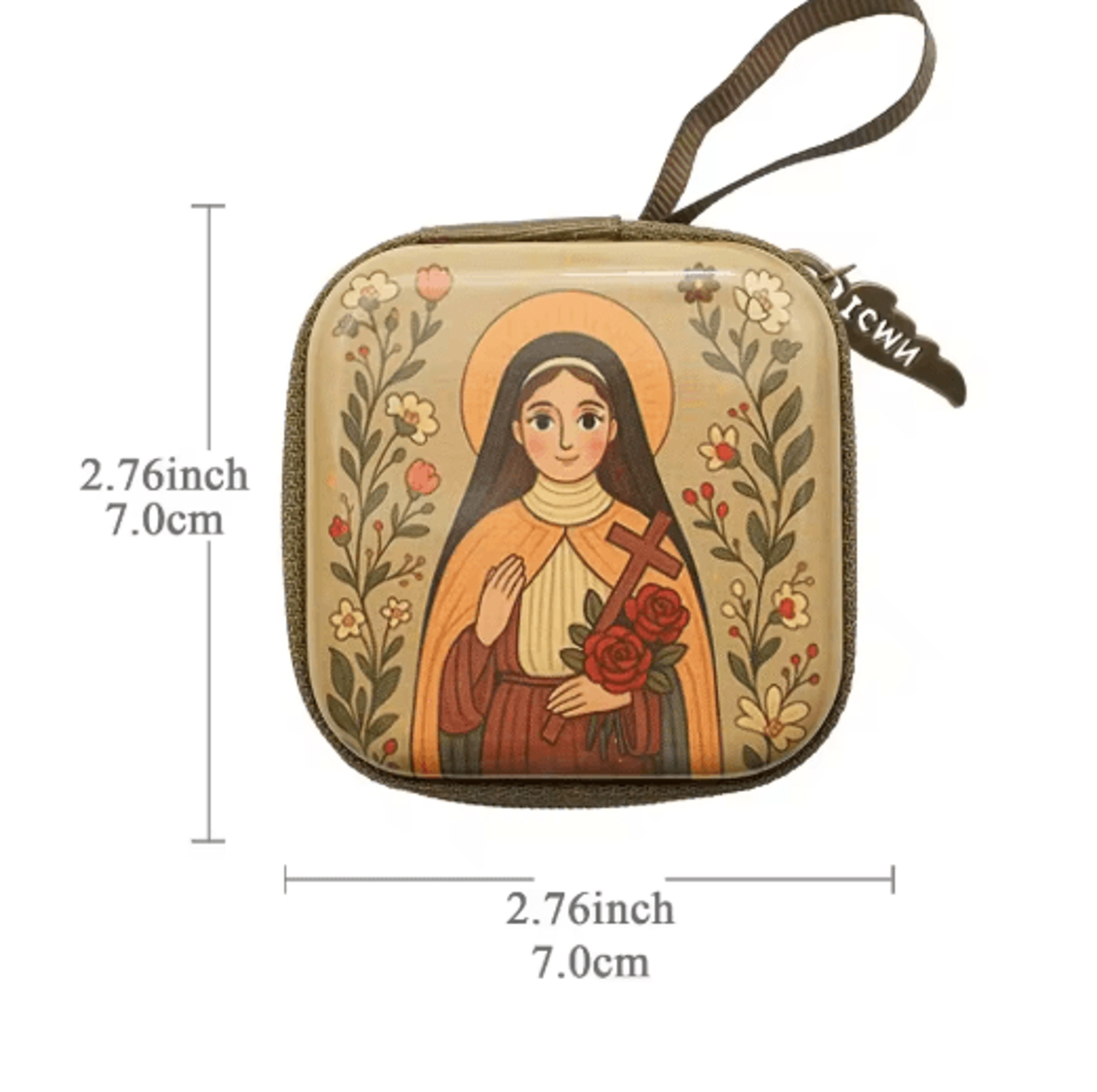 Portable Virgin Mary Rosary Storage Case For Prayer  Jewelry Organization 10