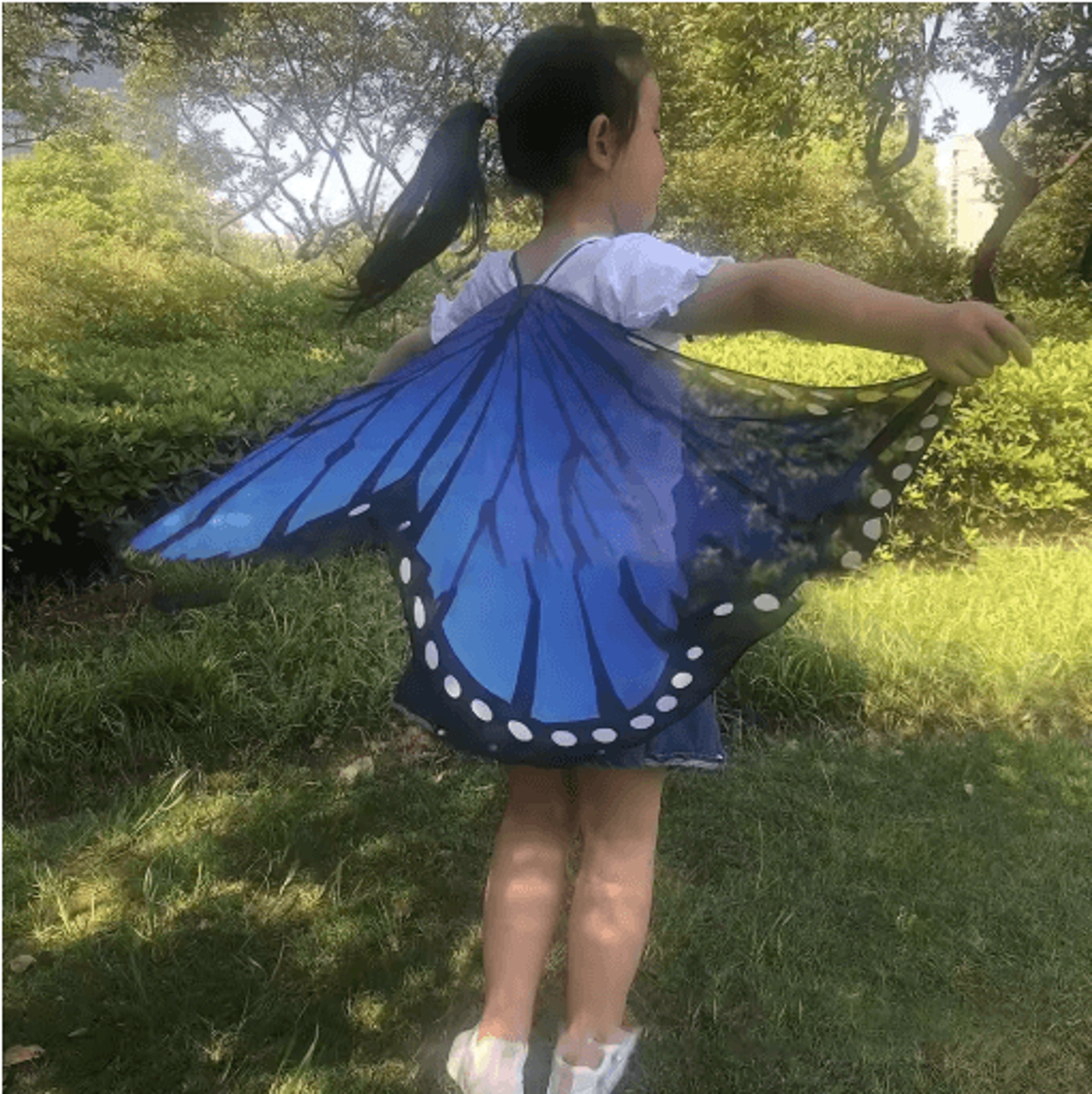 Butterfly Wings Fairy Cape For Girls Dress Up  Costume Play 9