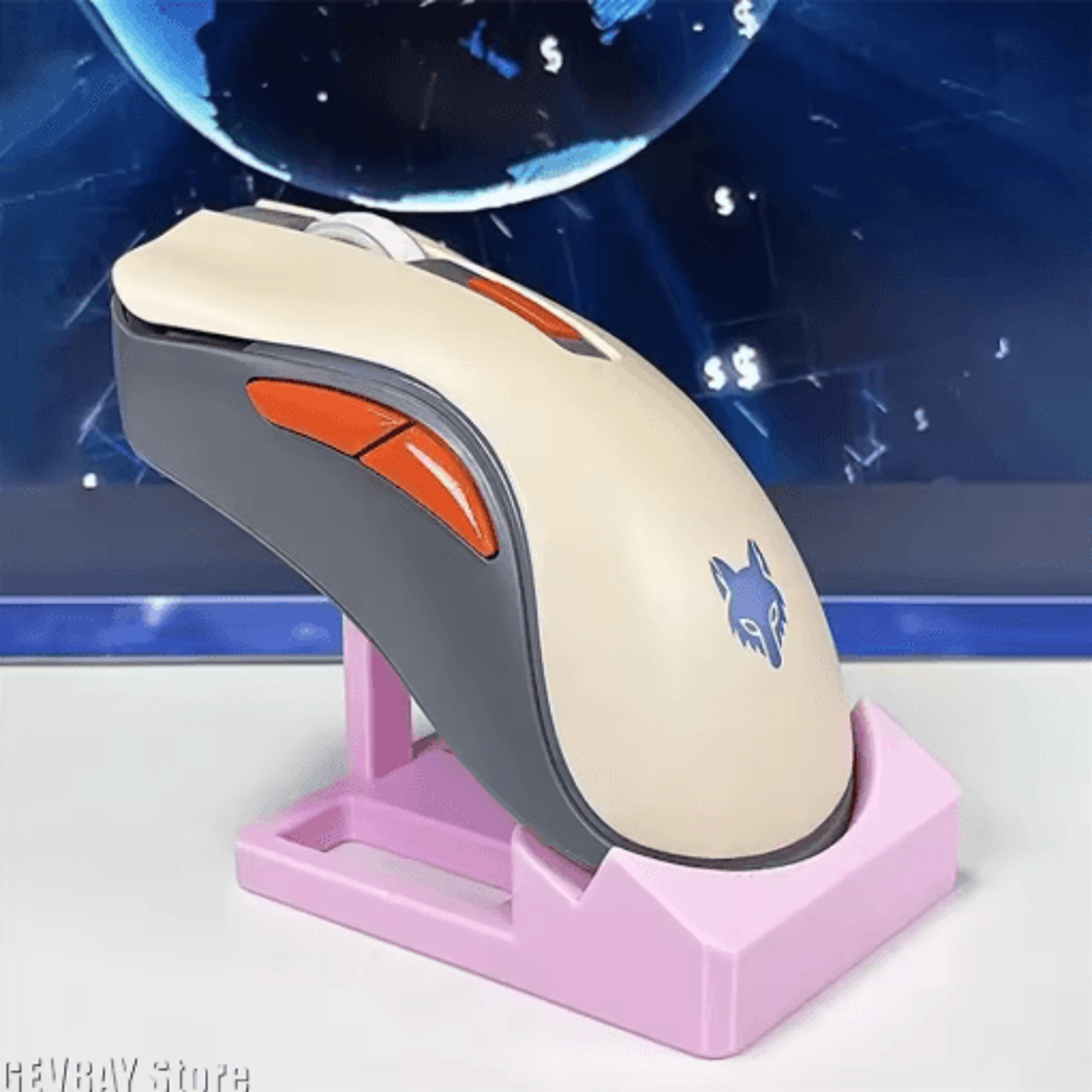 3D Printed Gaming Mouse Display Stand For Wireless  Bluetooth Mice 5