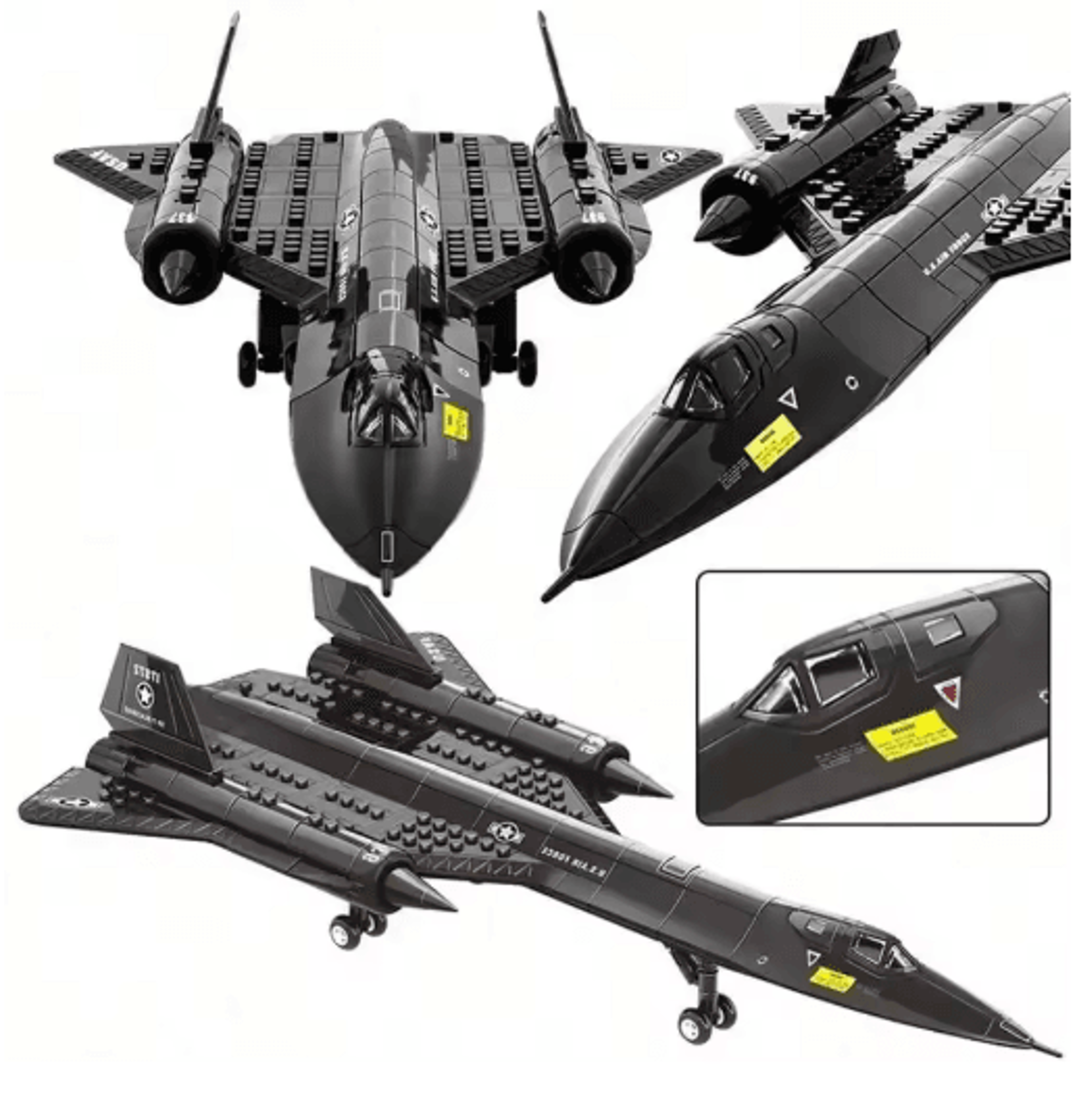 SR71 Blackbird Spy Plane Building Block Set For STEM Learning 5