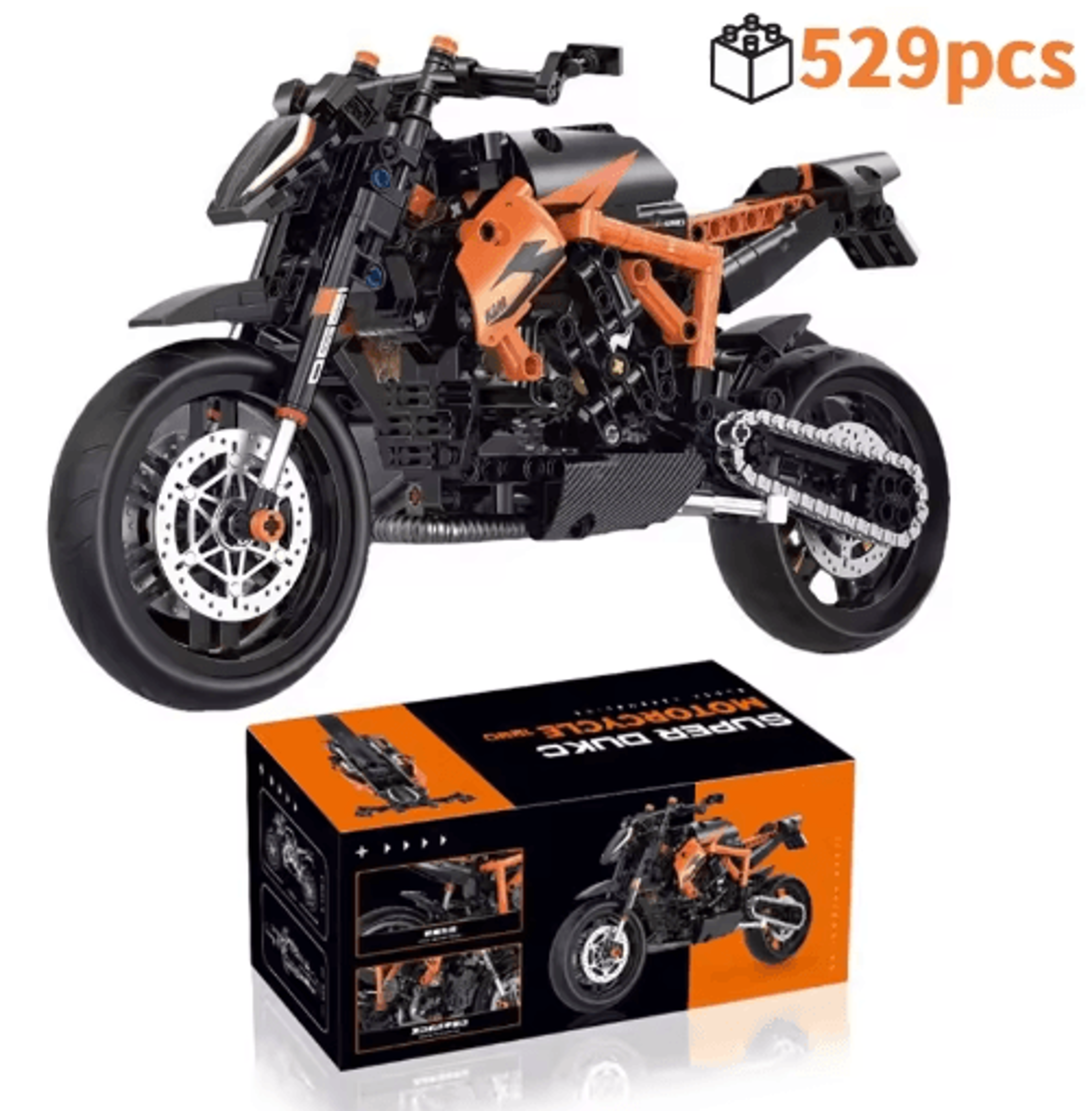 Technical Motorcycle Building Kit With Creative MOC Construction Bricks 1