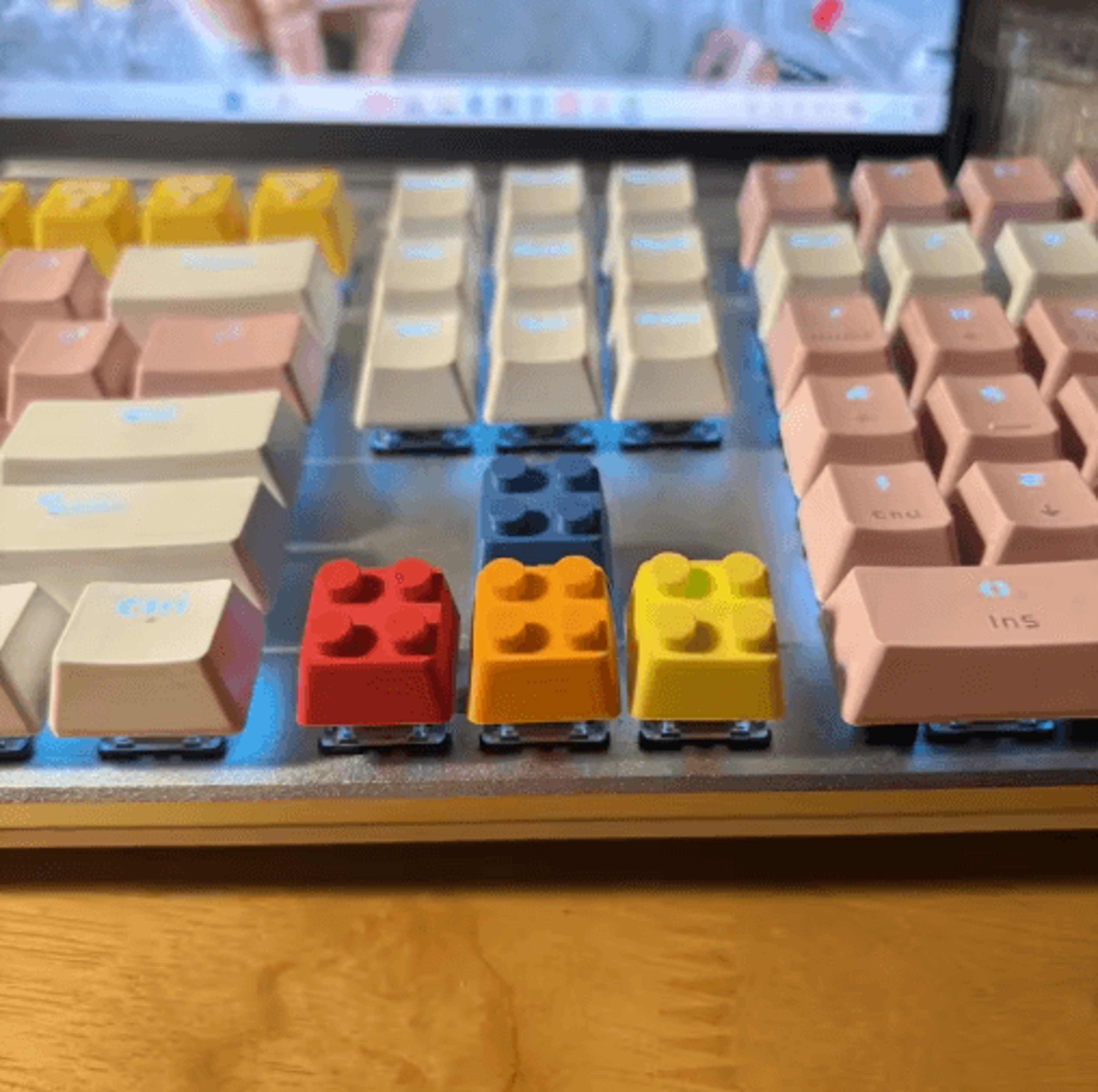 3D Printed WASD  Directional Keycaps For MX Mechanical Keyboards 4