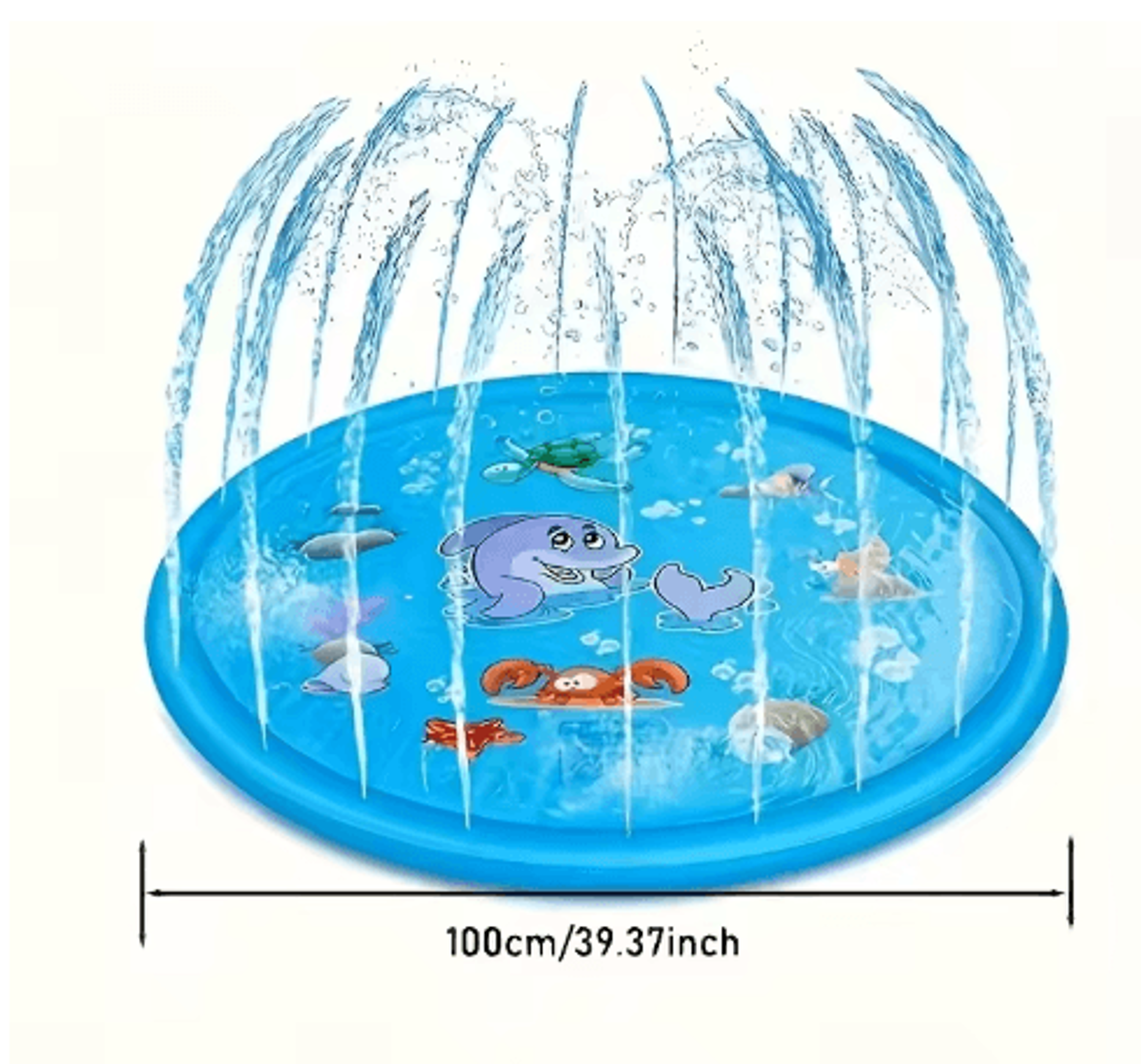 HeavyDuty Outdoor Pet Bath  Cooling Splash Basin For Dogs 6