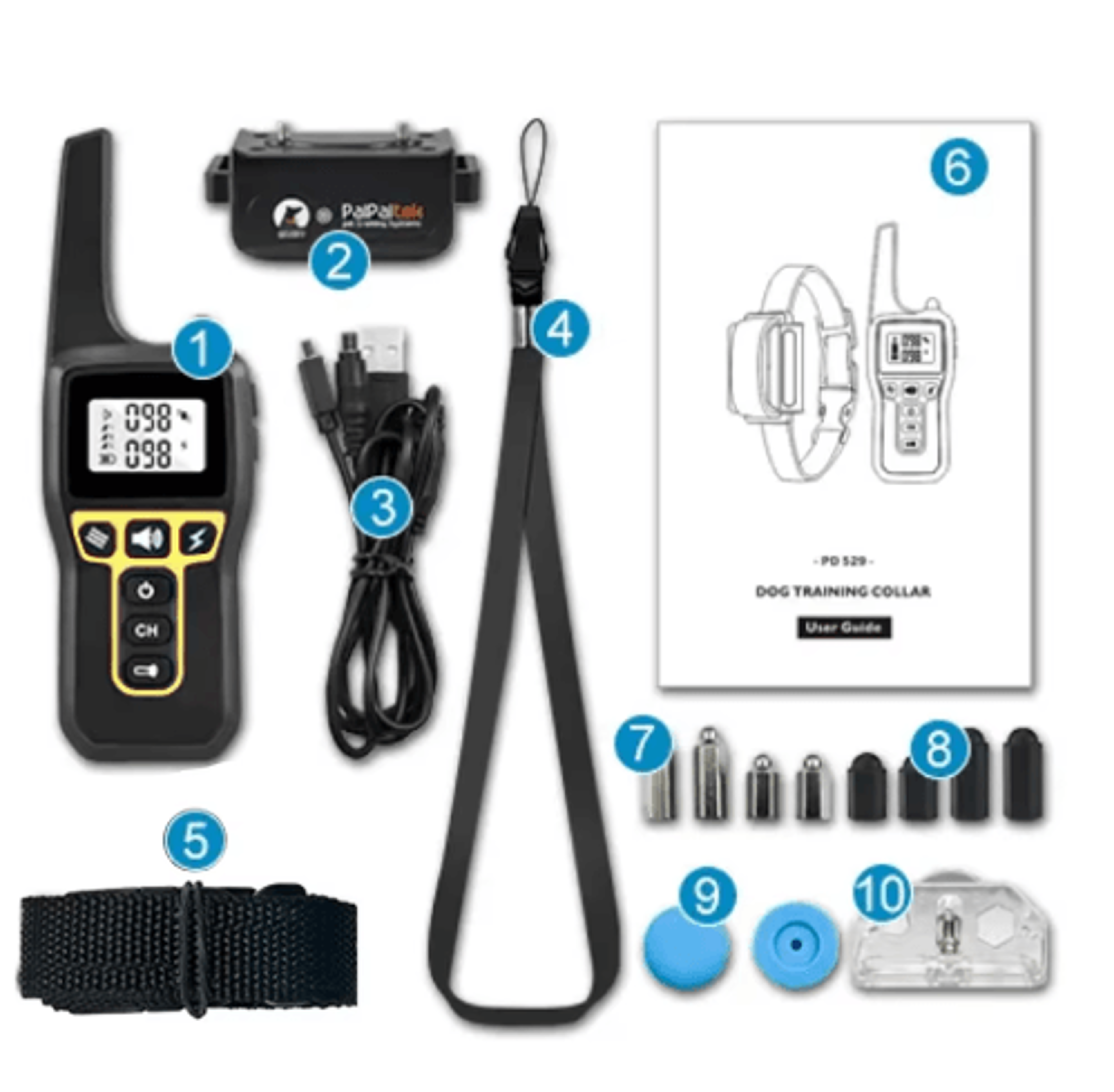 1000M Waterproof Dog Training Collar With Remote  Auto Bark Control 8