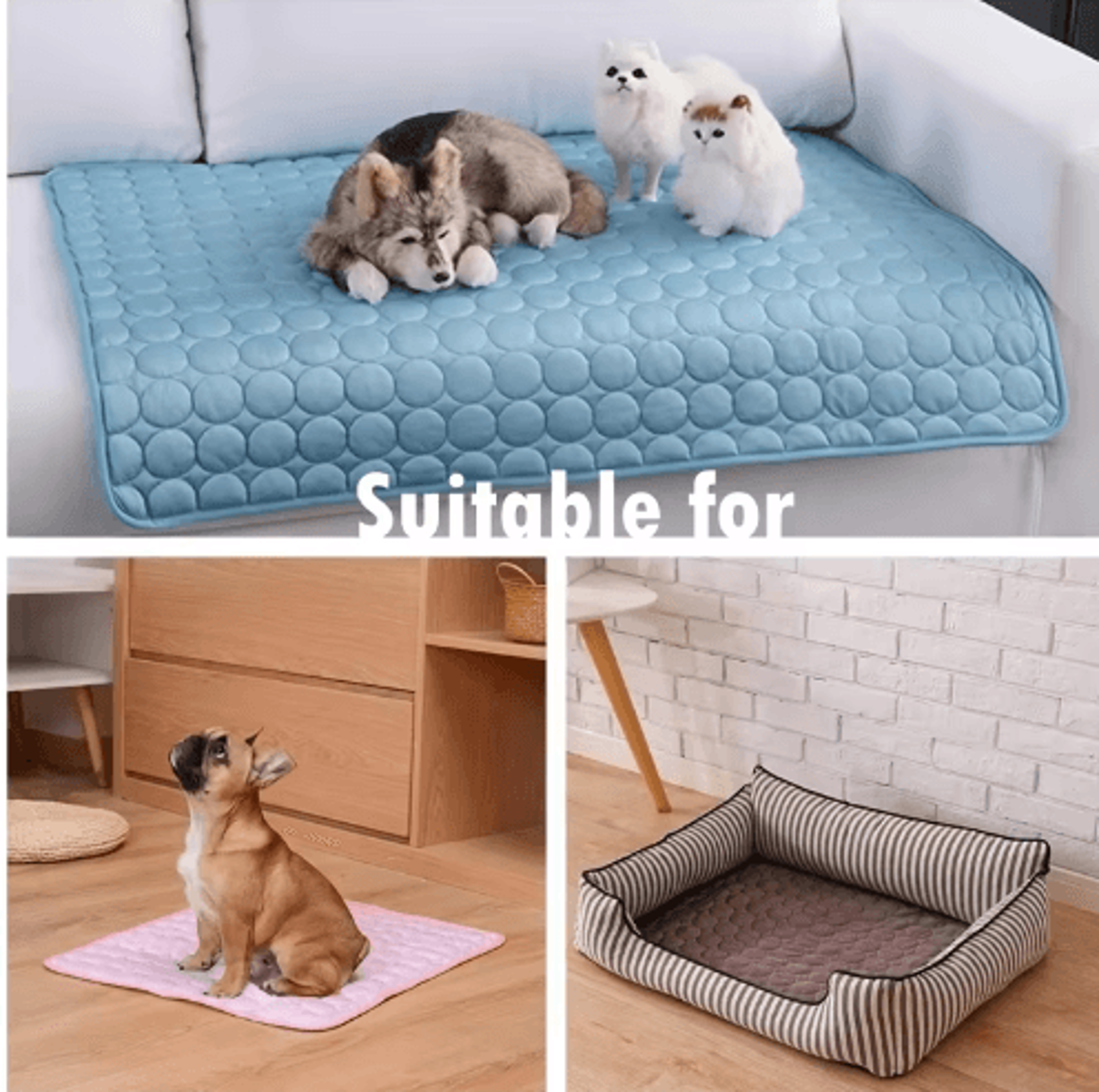 Cooling Dog Mat  Summer Pet Cooling Pad For Dogs  Cats 9