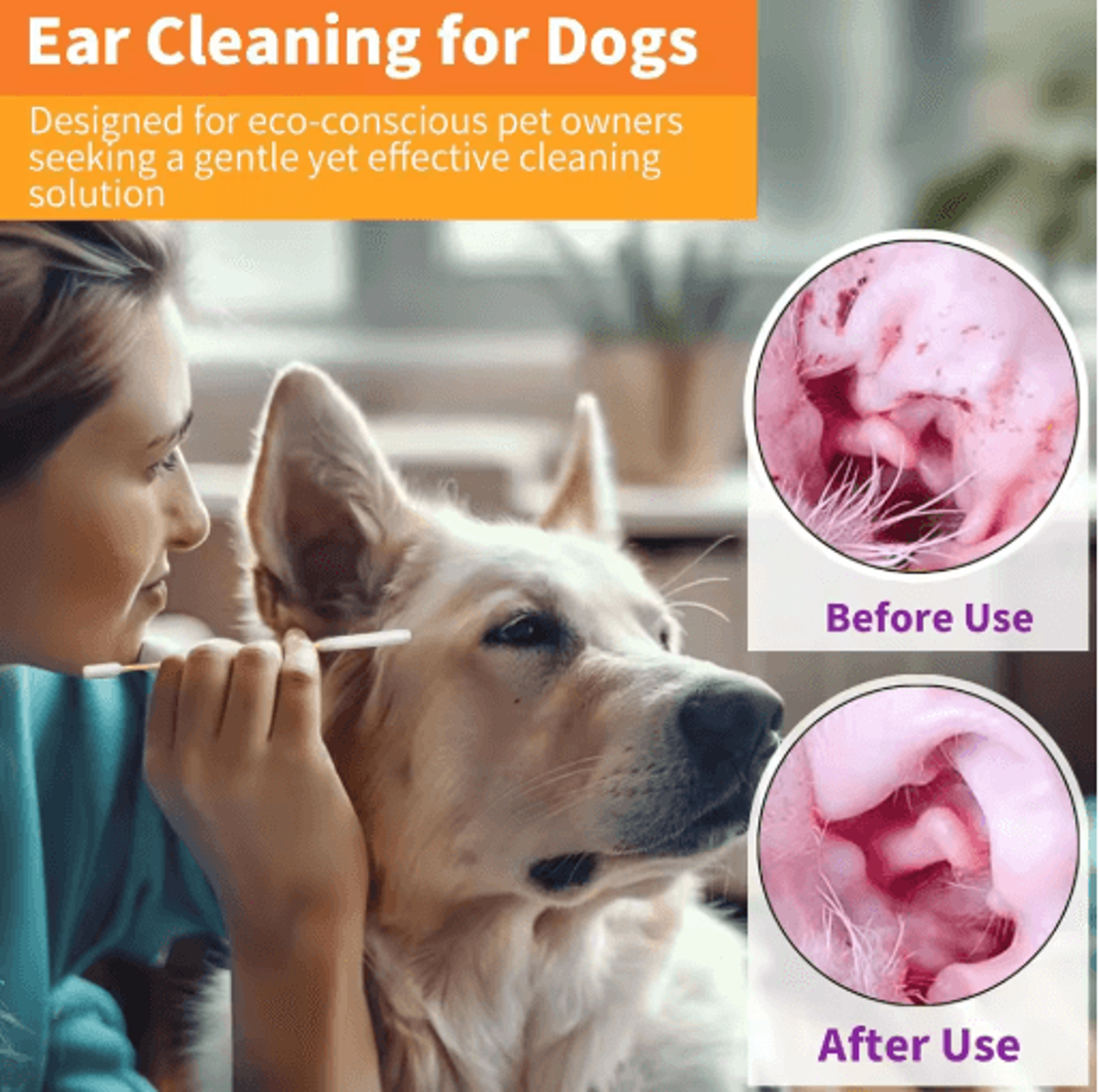 Professional Pet Ear Cleaning Cotton Swabs DoubleSided Bamboo Swabs For Dogs  Cats 9