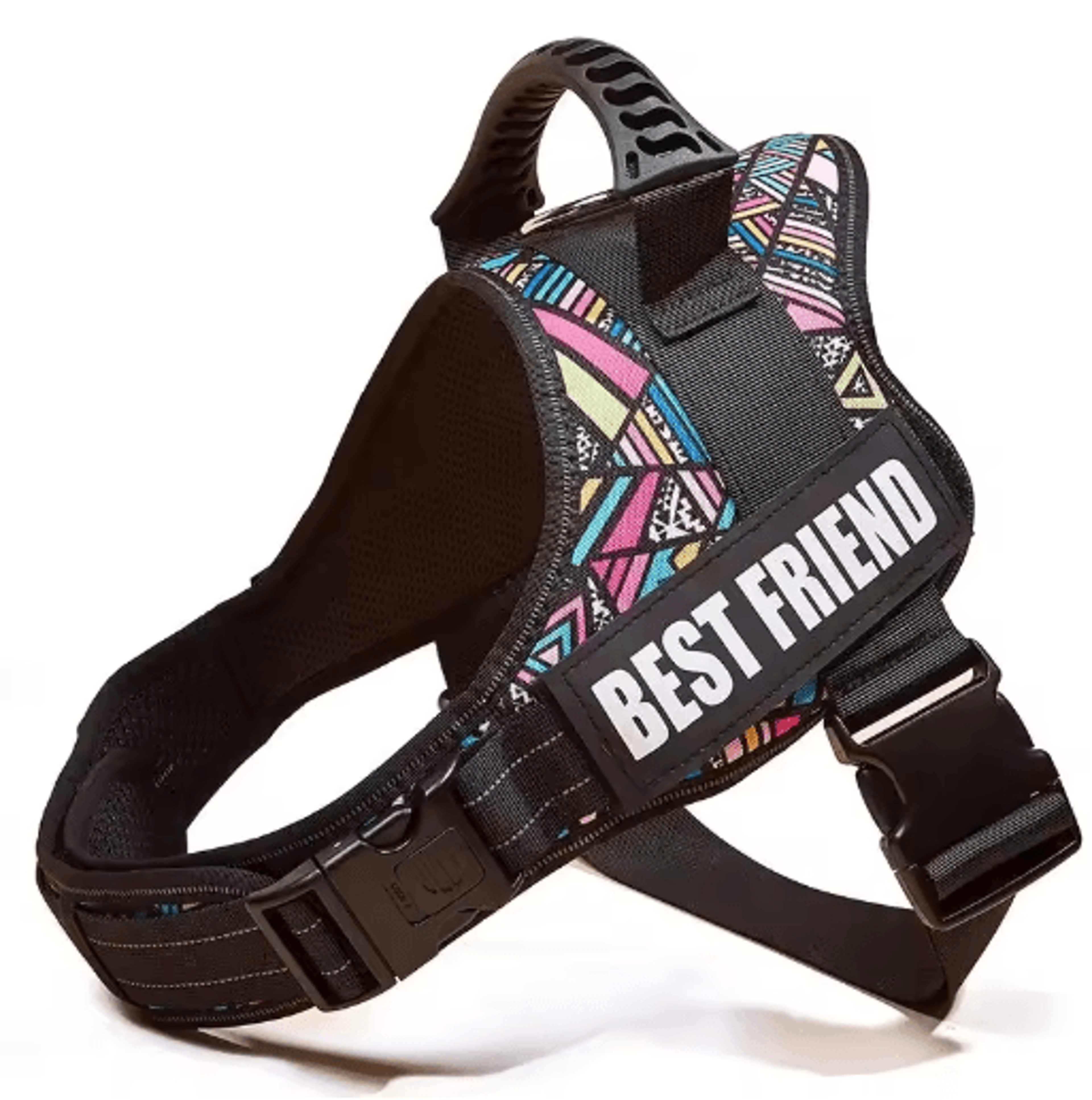 Custom Nylon Dog Harness With Name ID  Adjustable Vest Harness For Small  Large Dogs 7