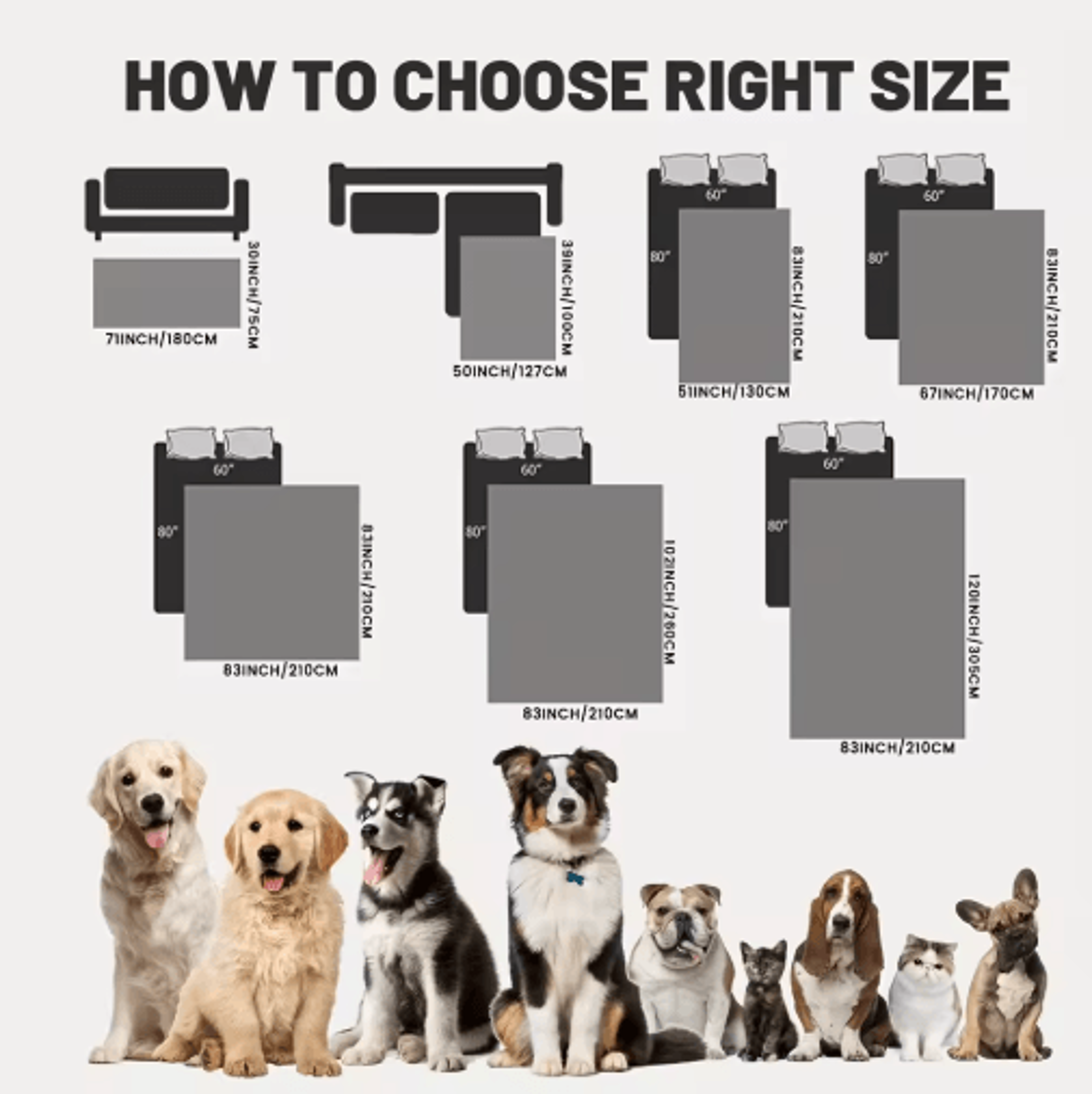 Waterproof NonSlip Pet Bed Cover Sofa  Furniture Protector For Dogs And Cats 5