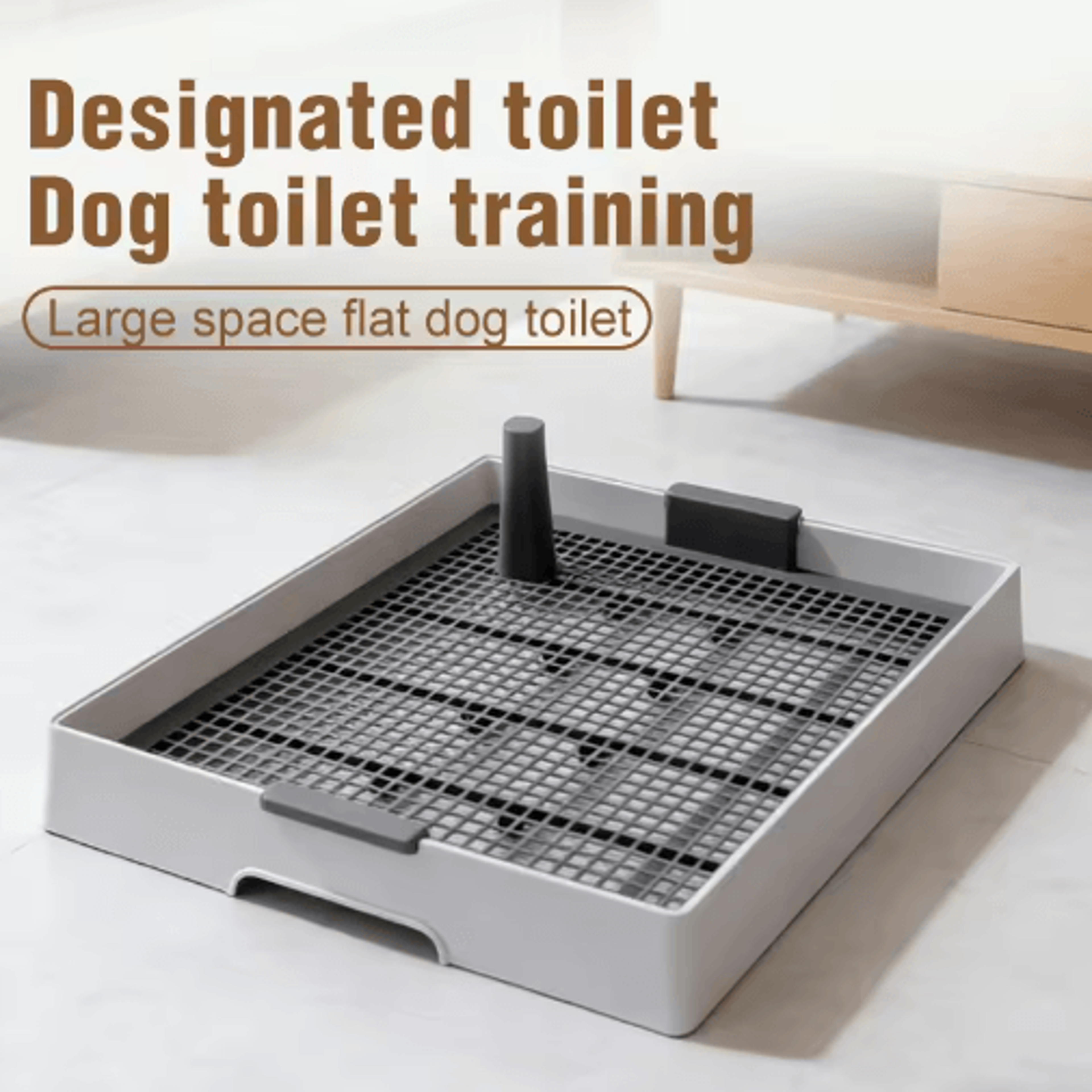 Flat Dog Potty Tray  AntiMess Pee Pad Holder For Small  Medium Dogs 5