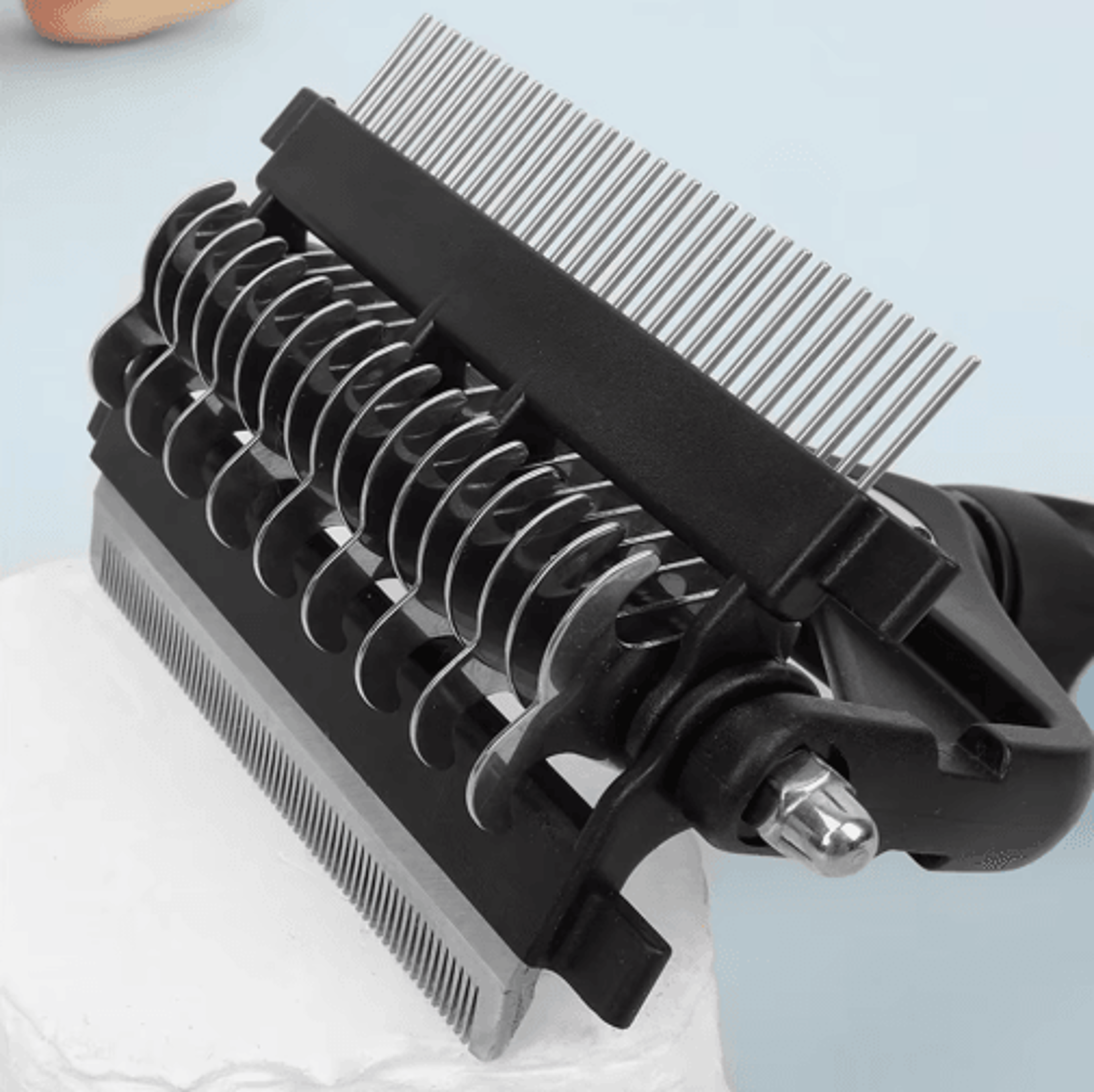 FurFlow 3in1 Deshedding Brush For Dogs  Cats 8