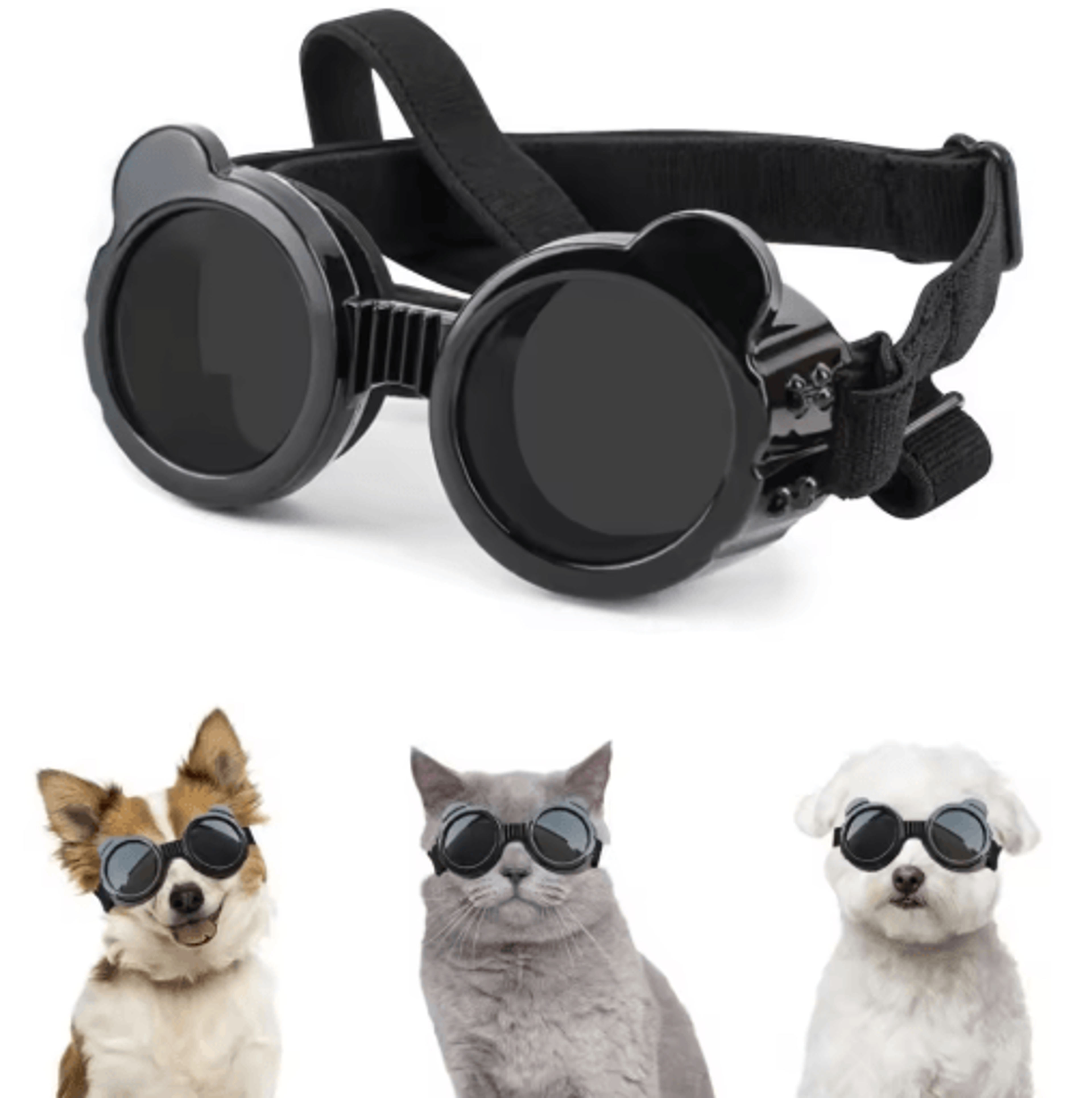 trailshield waterproof dog goggles for small dogs & outdoor adventures