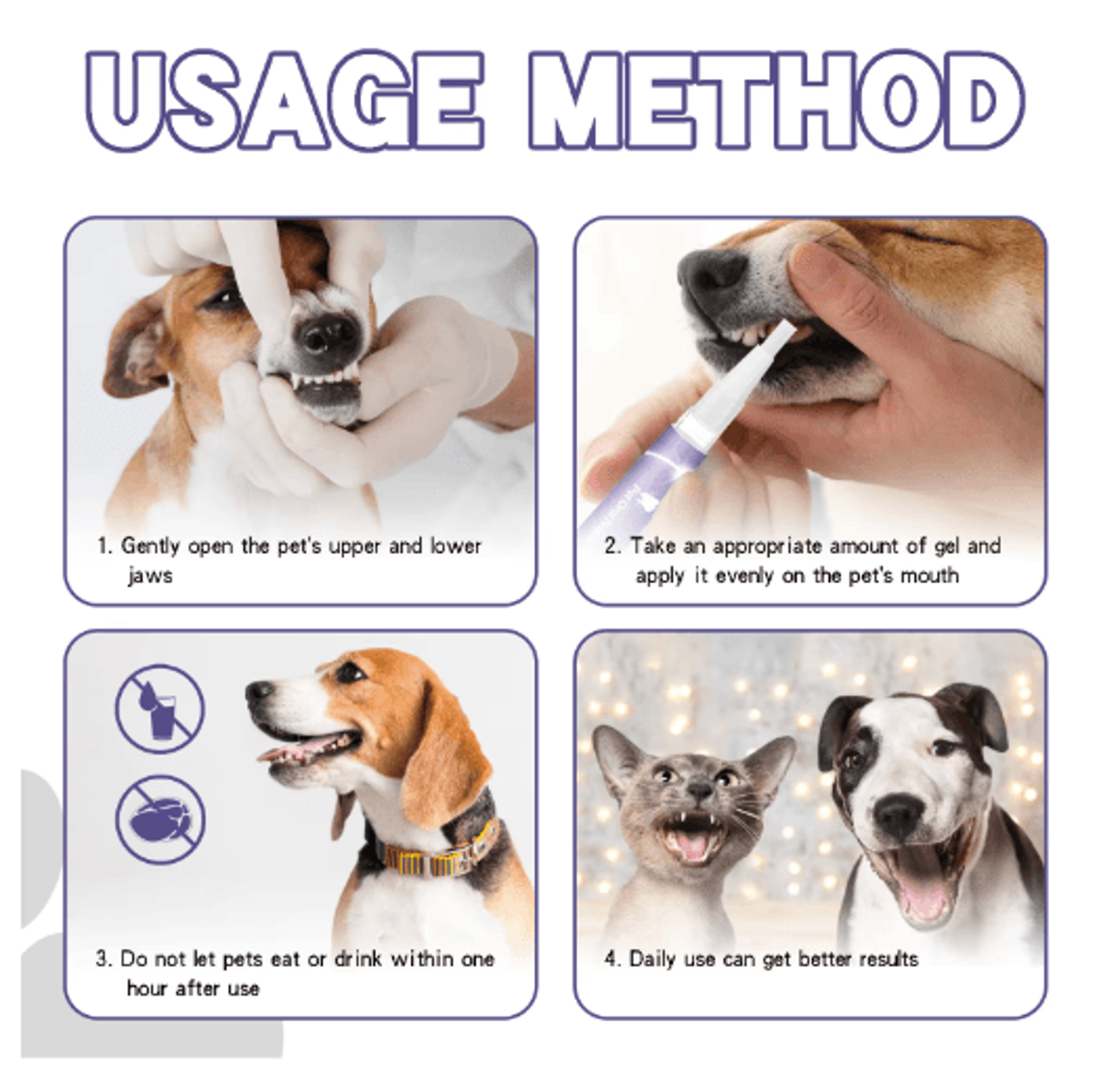 SmileFresh Easy Apply Pet Dental Care Gel For Dogs  Cats 4