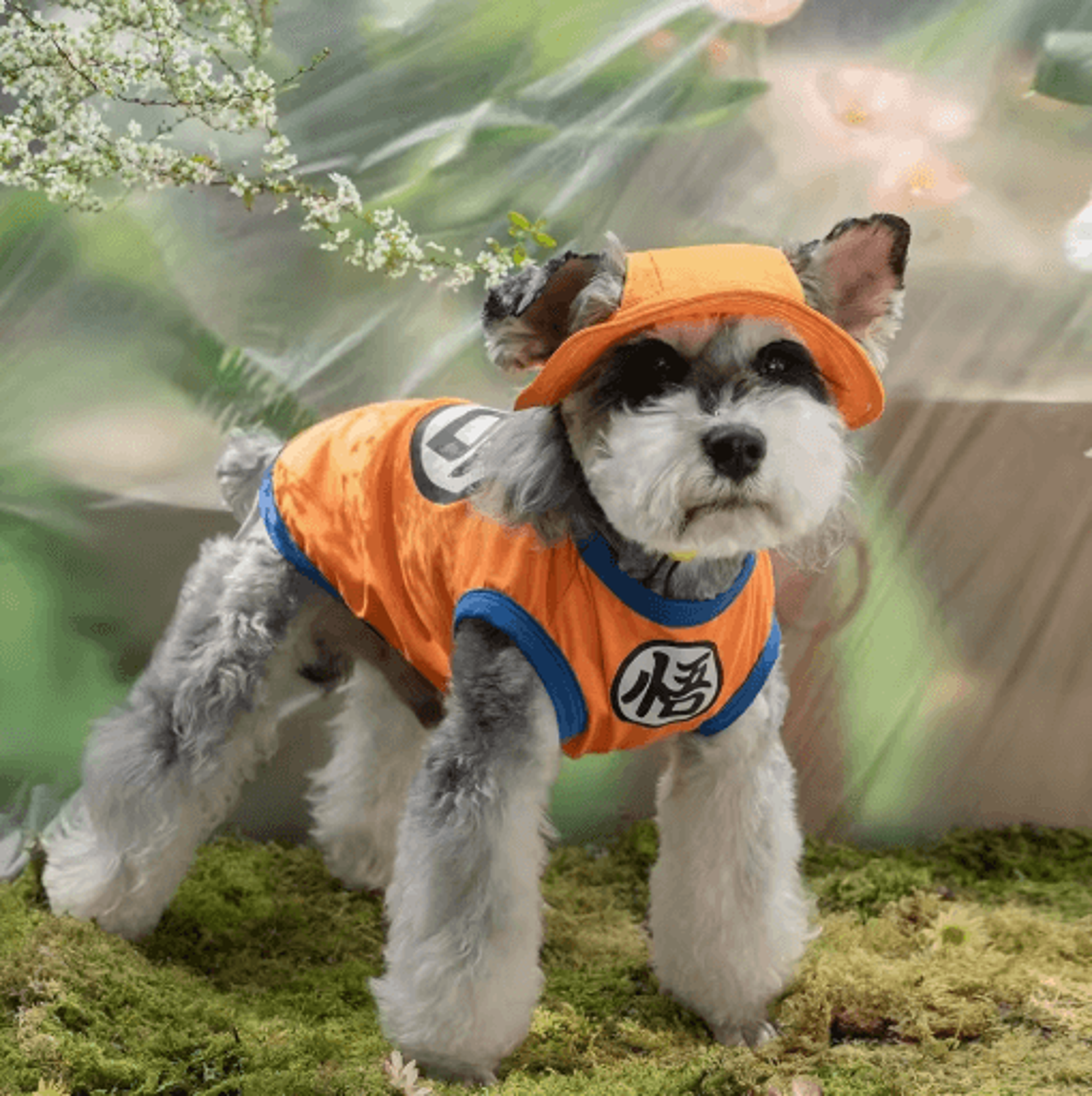 saiyanpaws anime dog vest for small dogs & cats