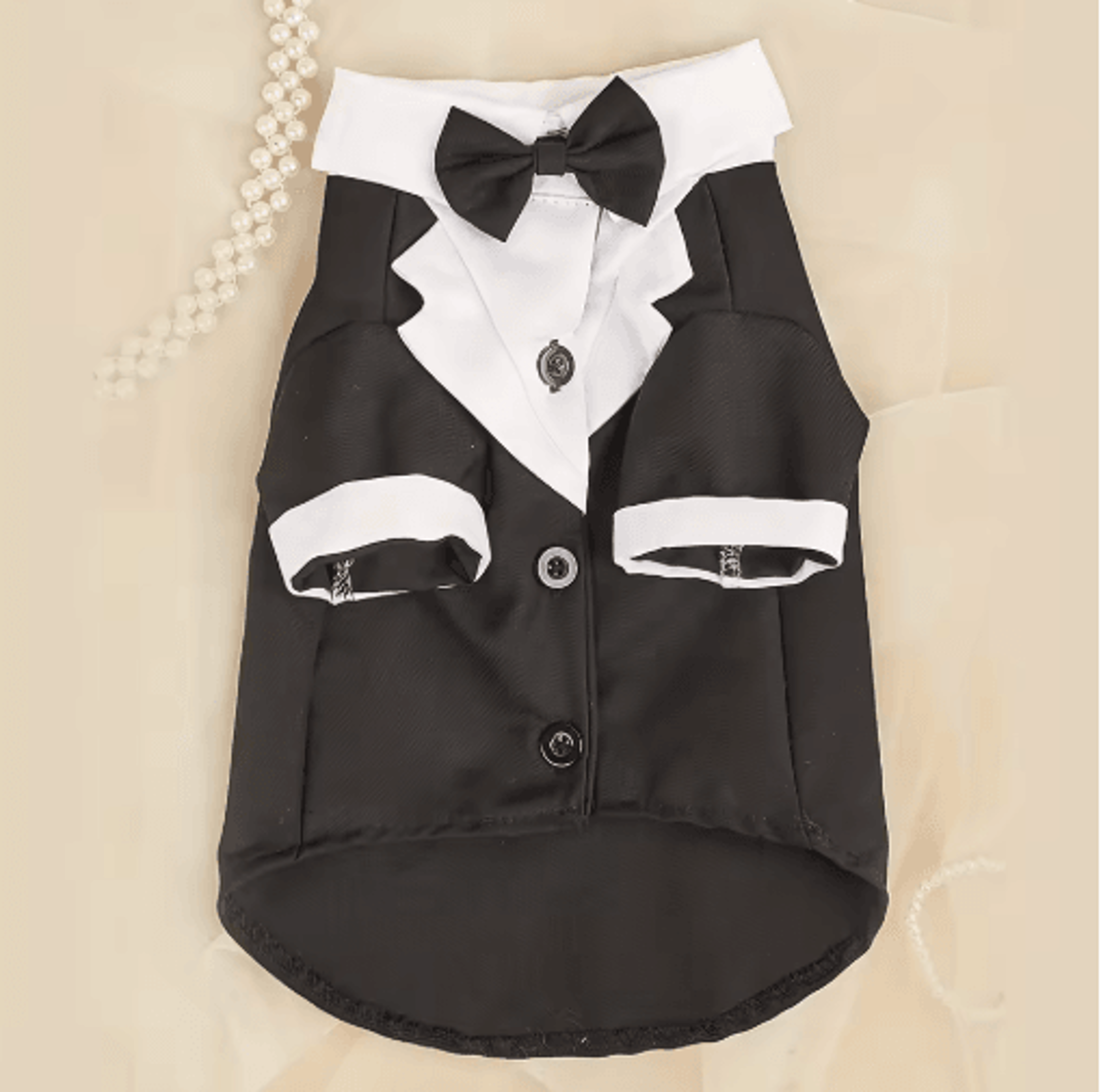 Royal Paws Formal Dog Wedding Suit With Bow Tie 2