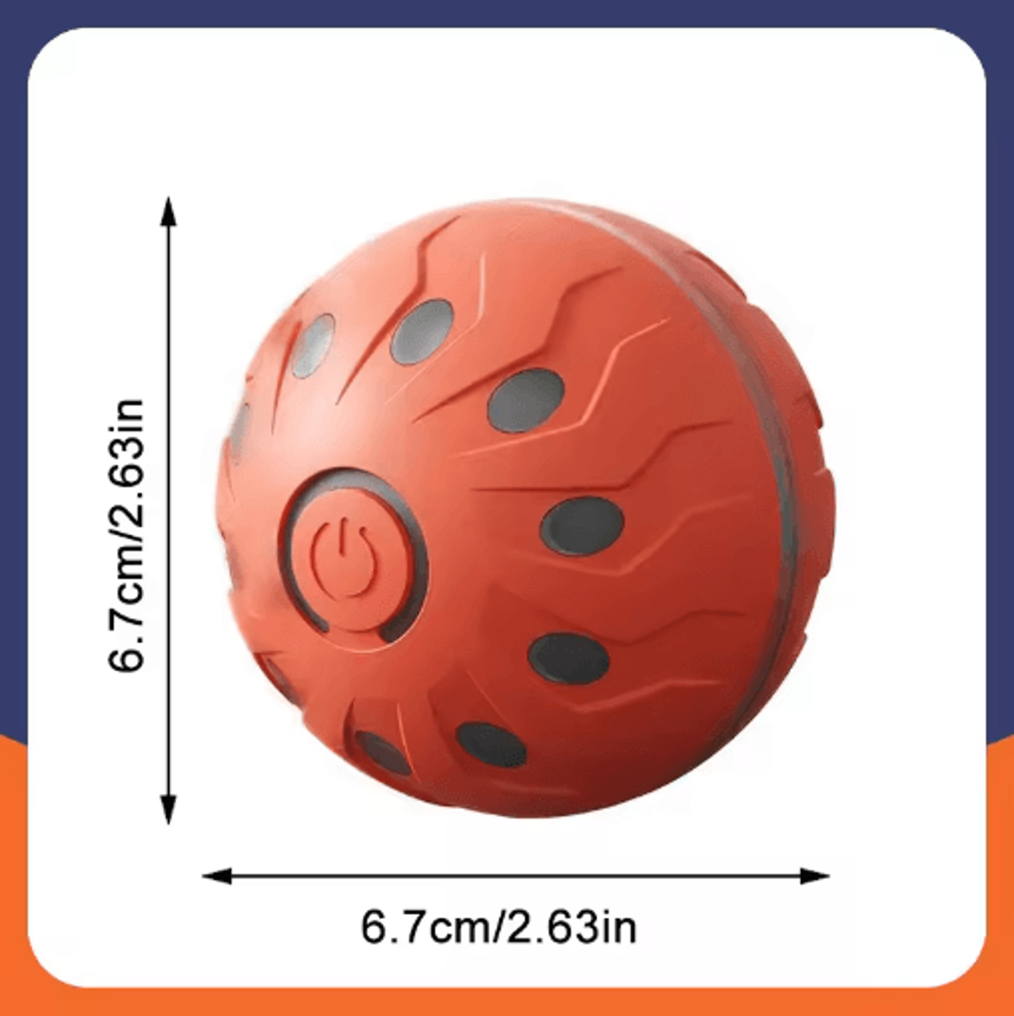 RolliPlay Smart Interactive Dog Ball  Automatic Moving  Bouncing USB Rechargeable Pet Toy 1