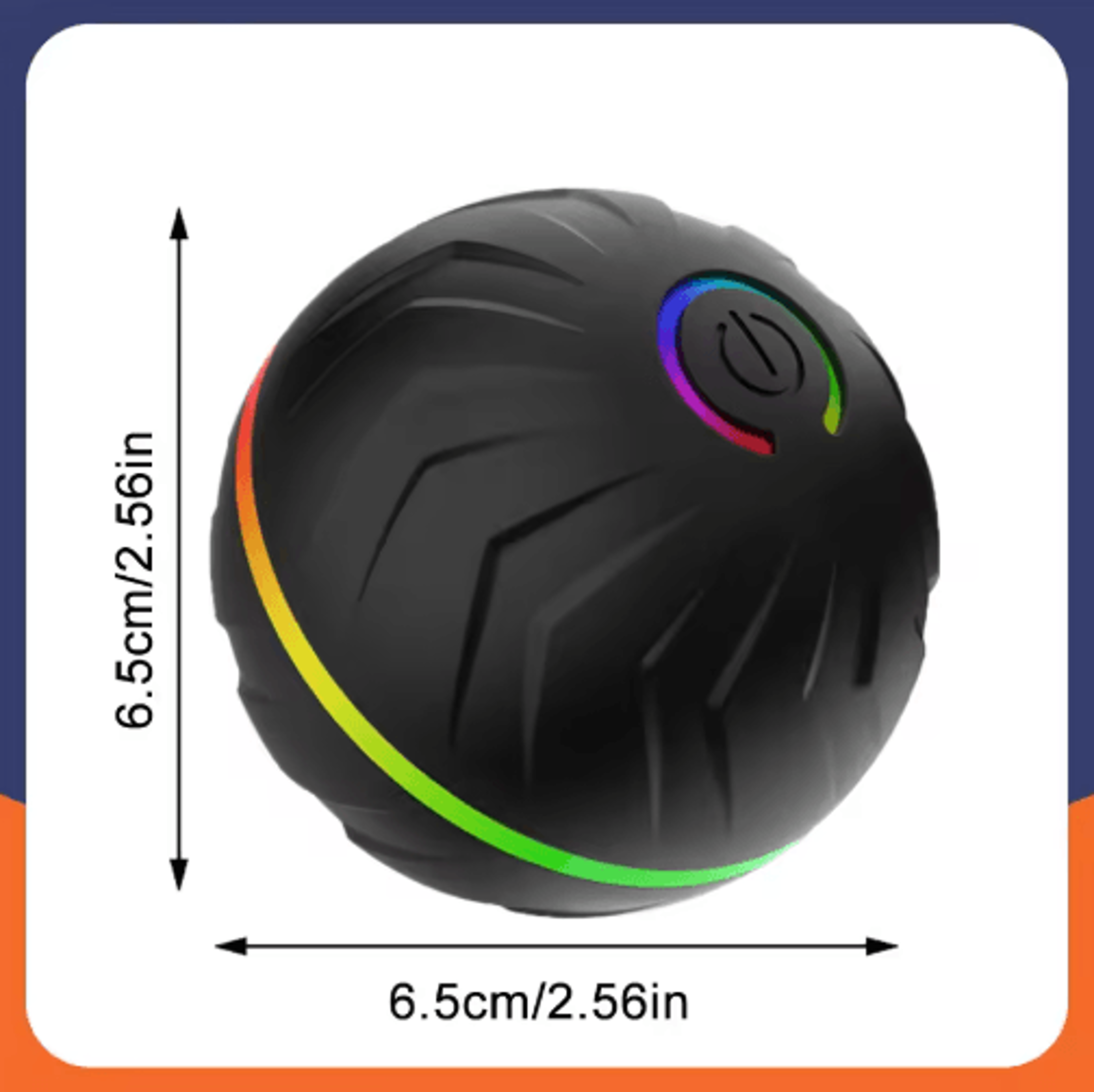 RolliPlay Smart Interactive Dog Ball  Automatic Moving  Bouncing USB Rechargeable Pet Toy 10