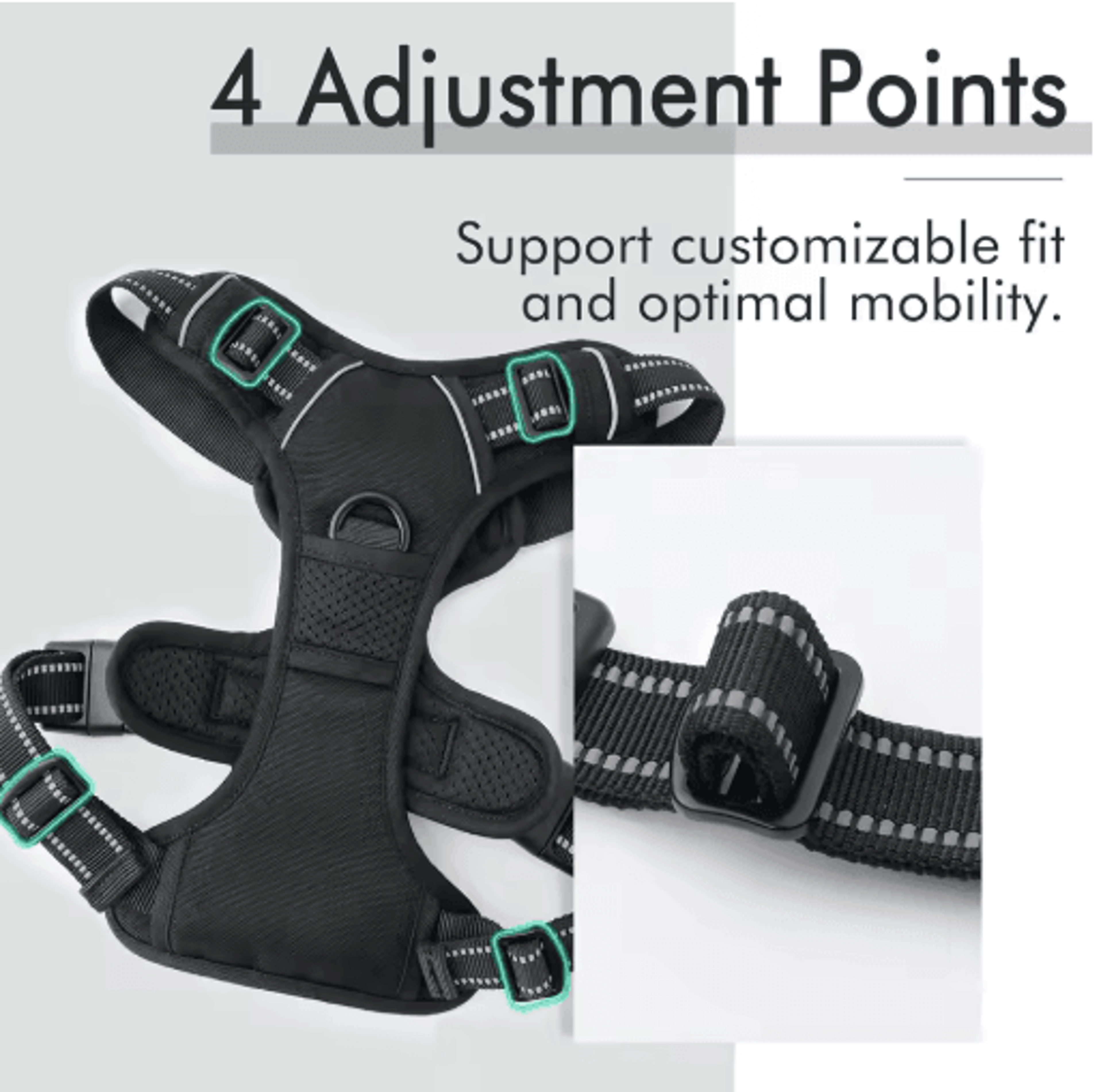 ControlMax No Pull Dog Harness  Heavy Duty Reflective Harness With Handle For Medium  Large Dogs 11