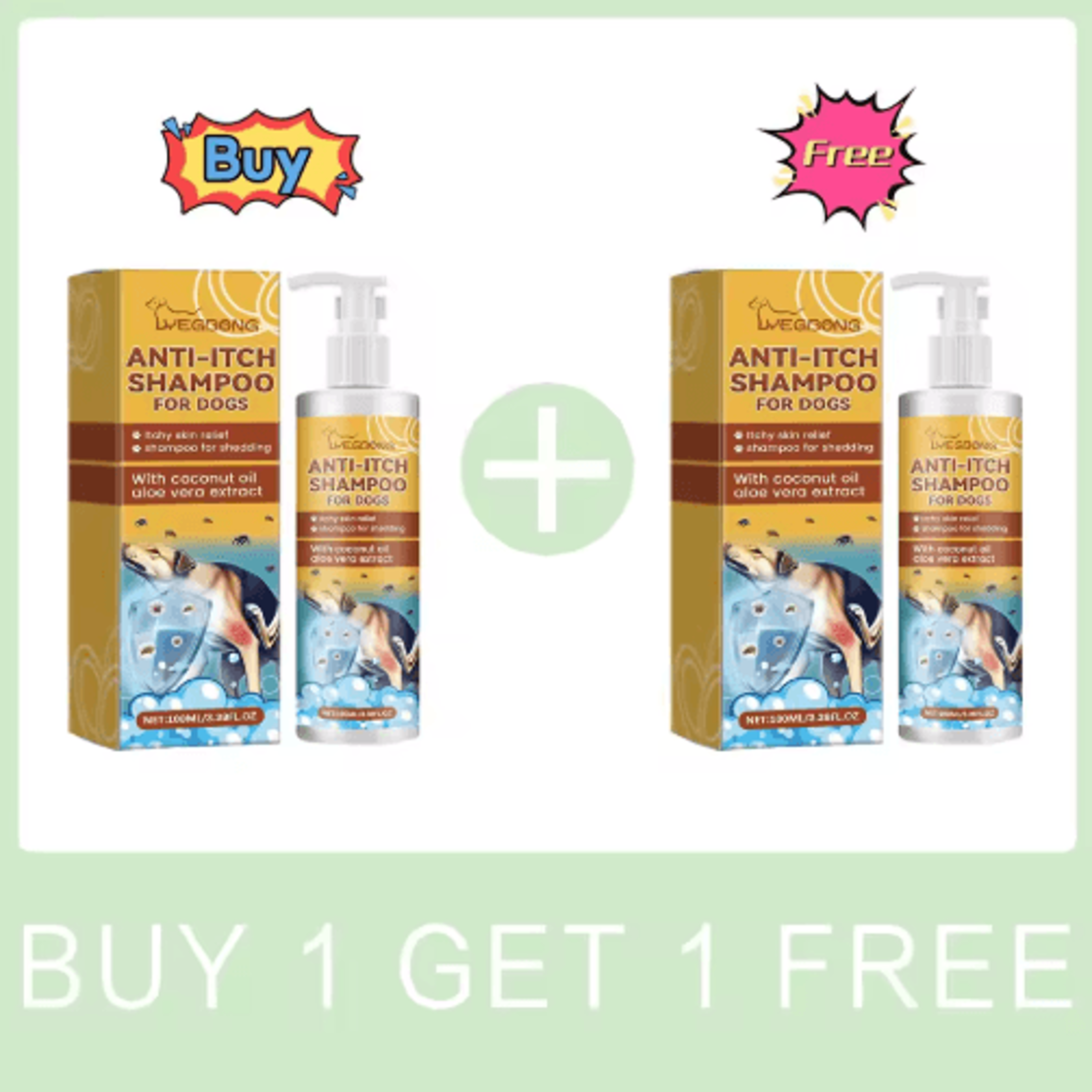PurePaw Sensitive Skin Dog Shampoo  Conditioner  Moisturizing AntiItch Pet Cleaning Foam 1