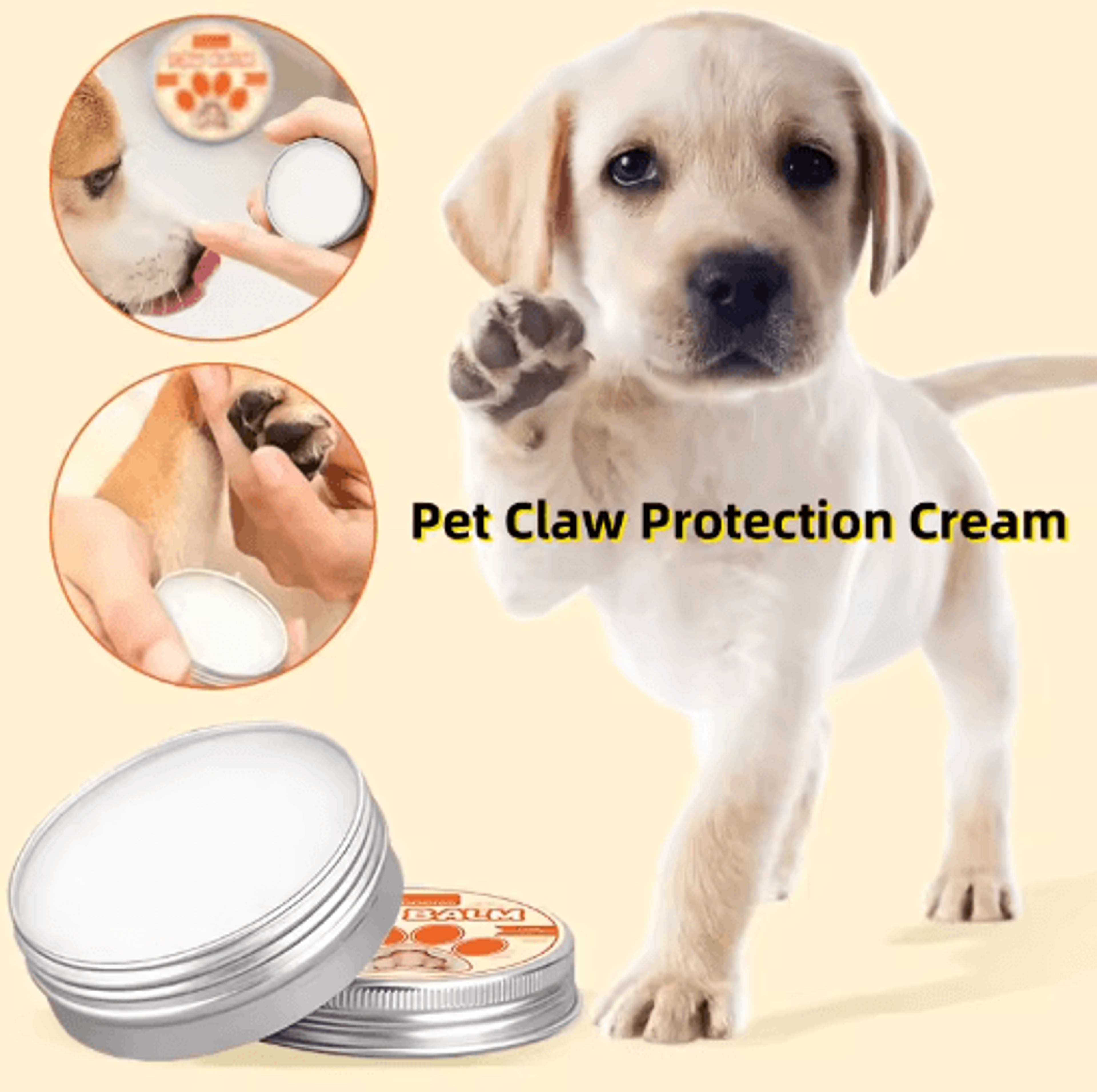 natural pet paw balm & moisturizing wax for dogs & cats paw protection cream for dry cracked paws