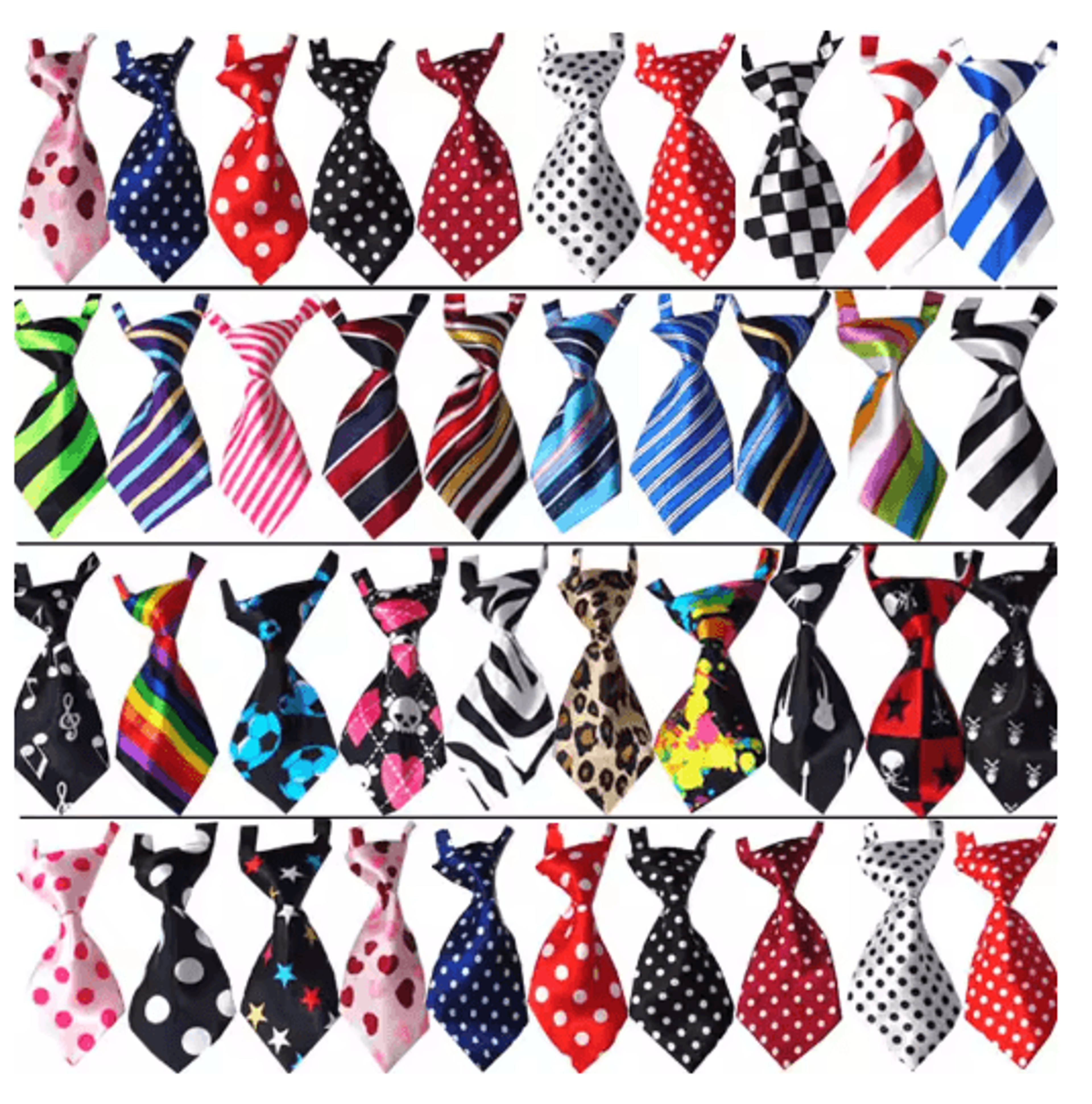 Adjustable Pet Bow Tie Neckties Set For Dogs  Cats Holiday Grooming Accessories 2550100PCS 2