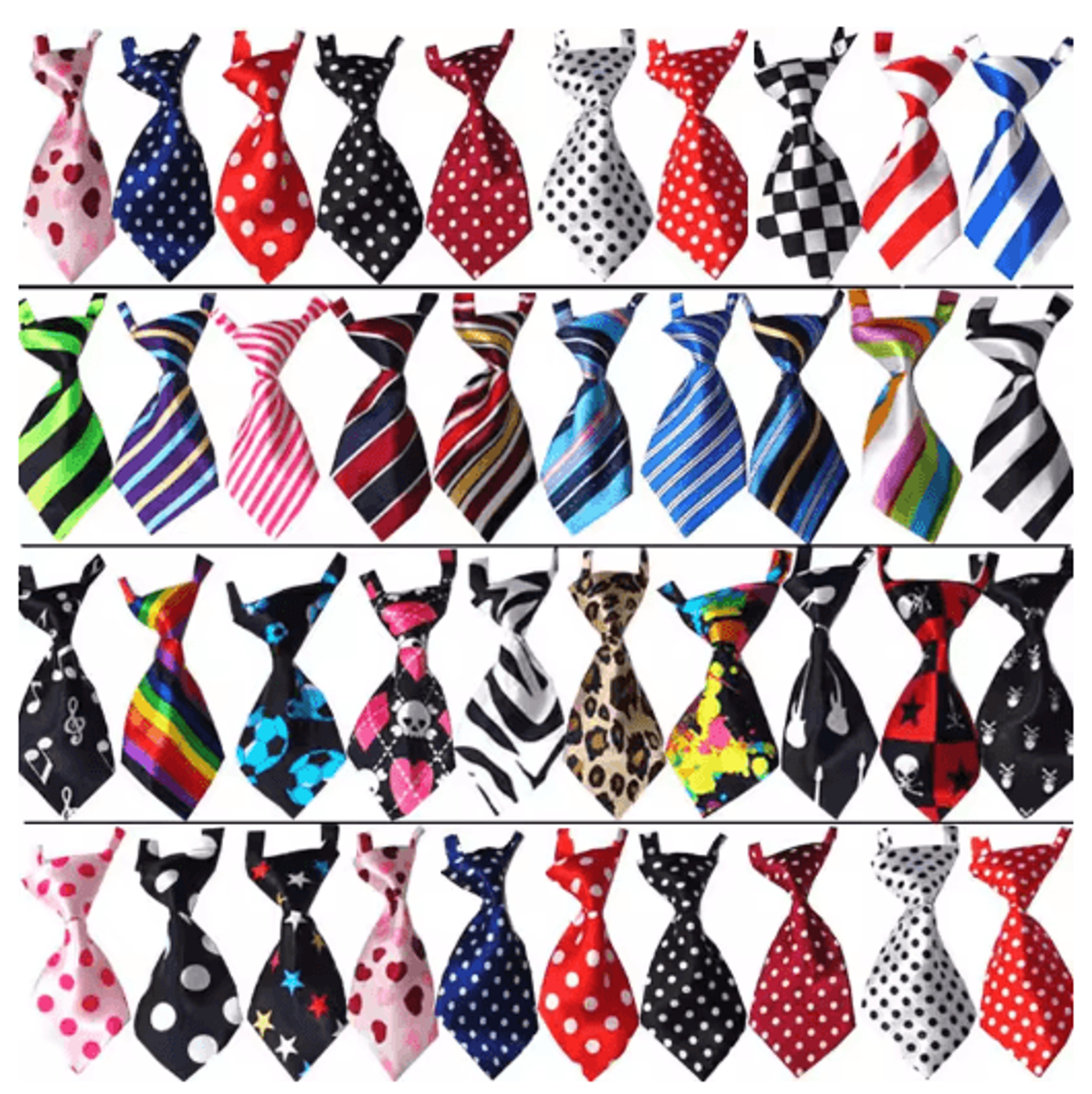 Adjustable Pet Bow Tie Neckties Set For Dogs  Cats Holiday Grooming Accessories 2550100PCS 0
