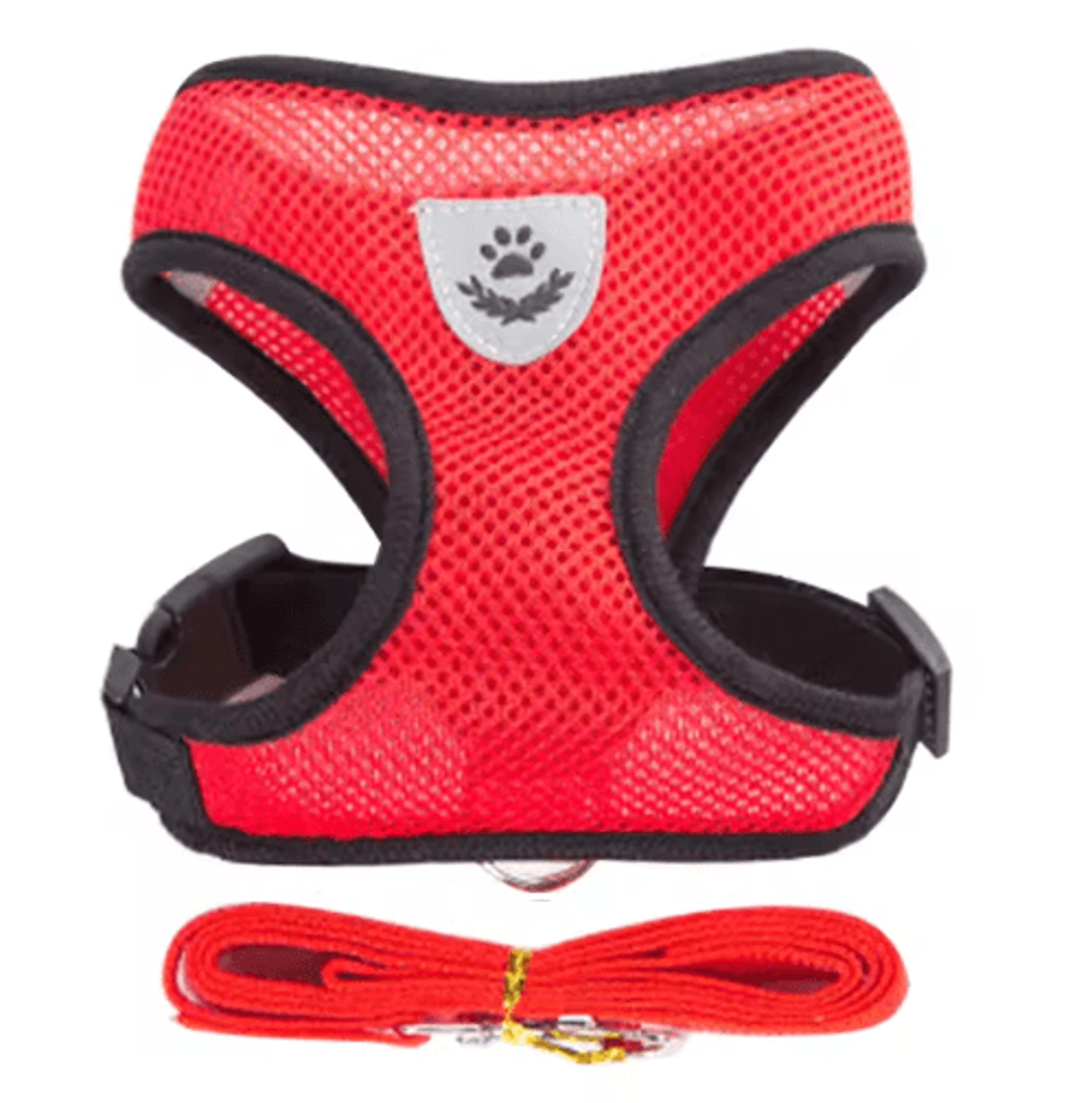 Soft Breathable Mesh Pet Harness  Leash Set For Dogs Puppies  Cats 6