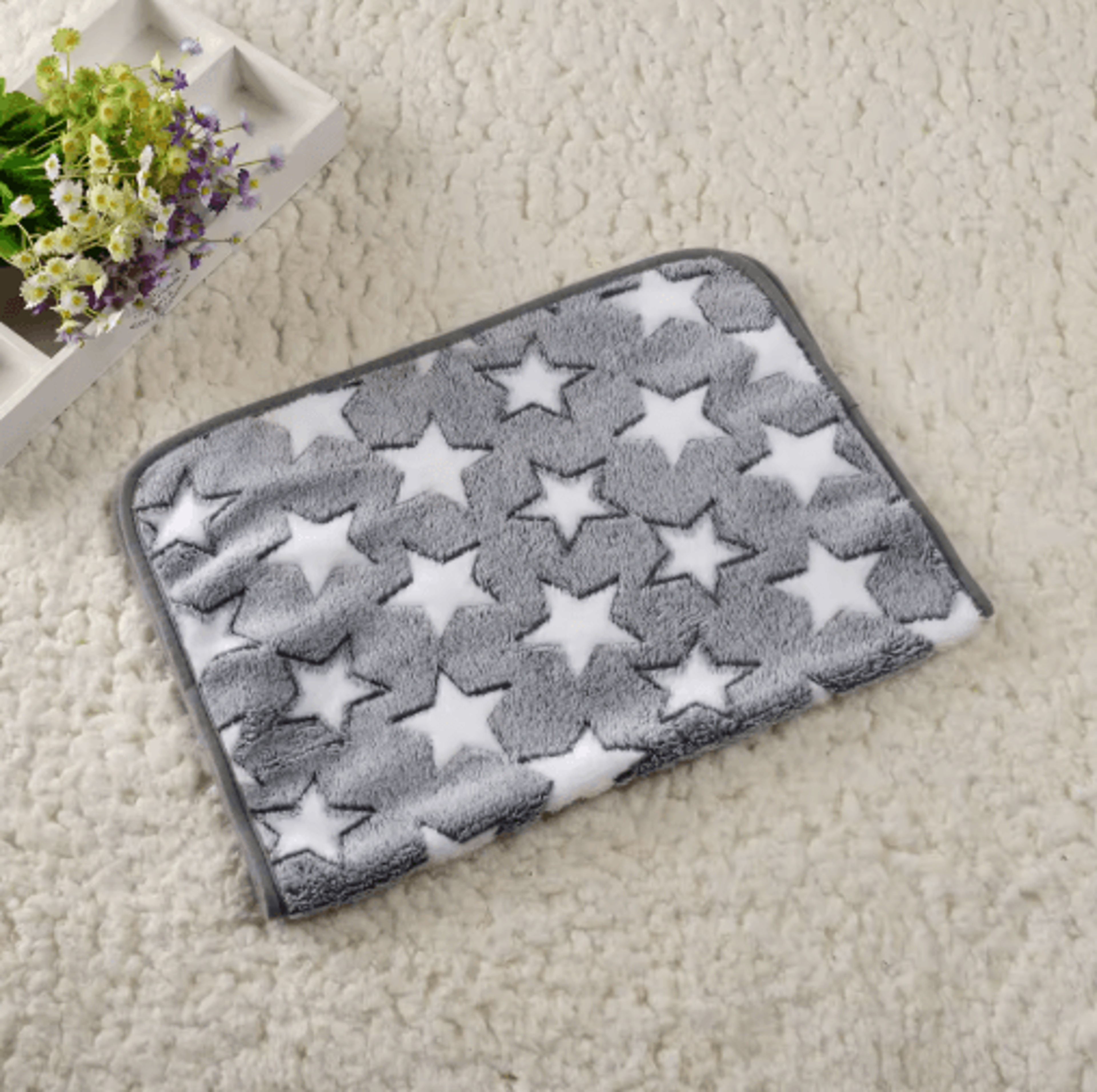 Soft Cozy Pet Bed Mat With Bone Star  Avocado Prints For Dogs  Cats 1