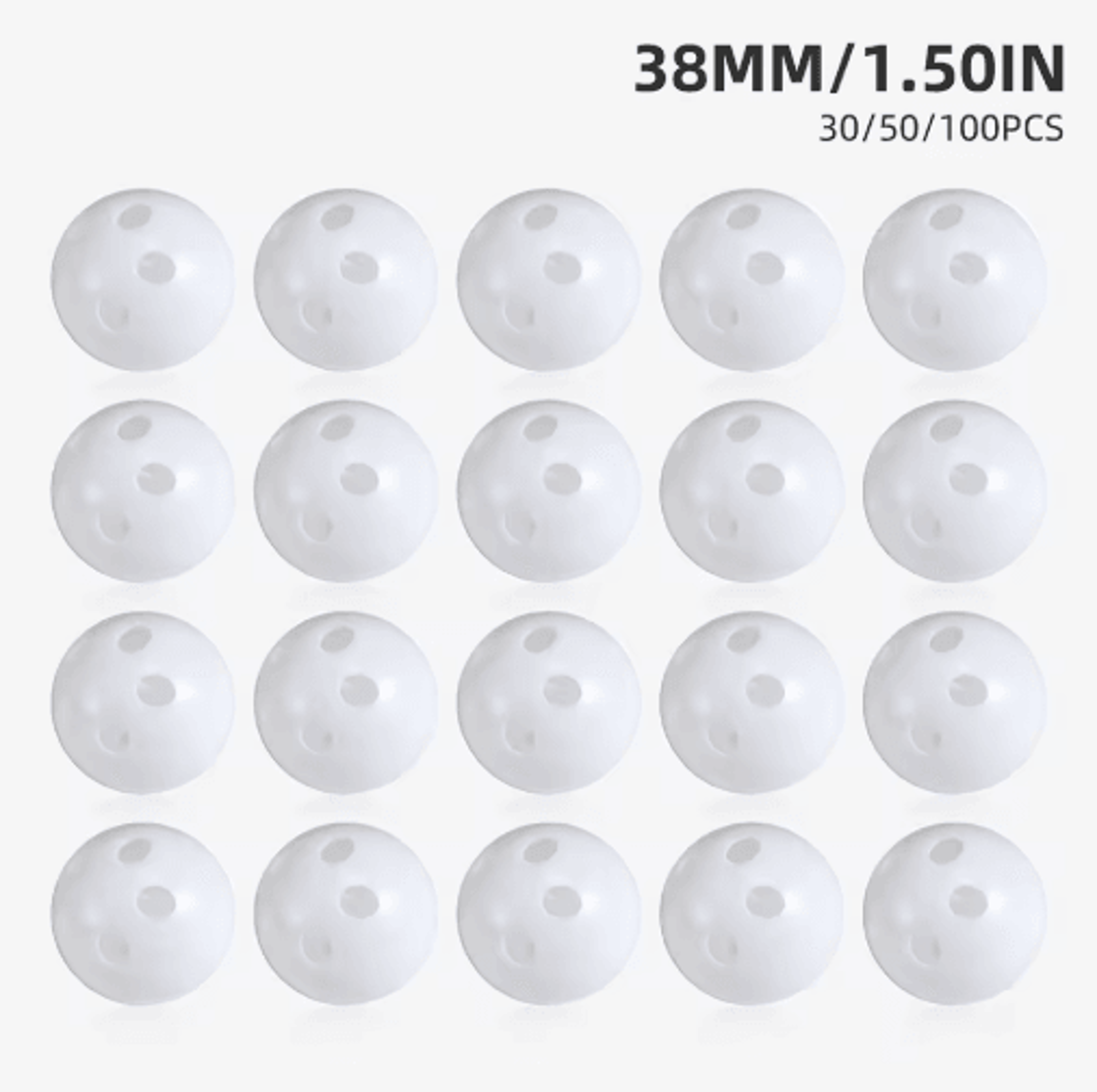 Plastic Rattle Bell Balls  Squeaker Inserts For DIY Pet Toys Plush Toy Repair Accessories 3050100PC 1