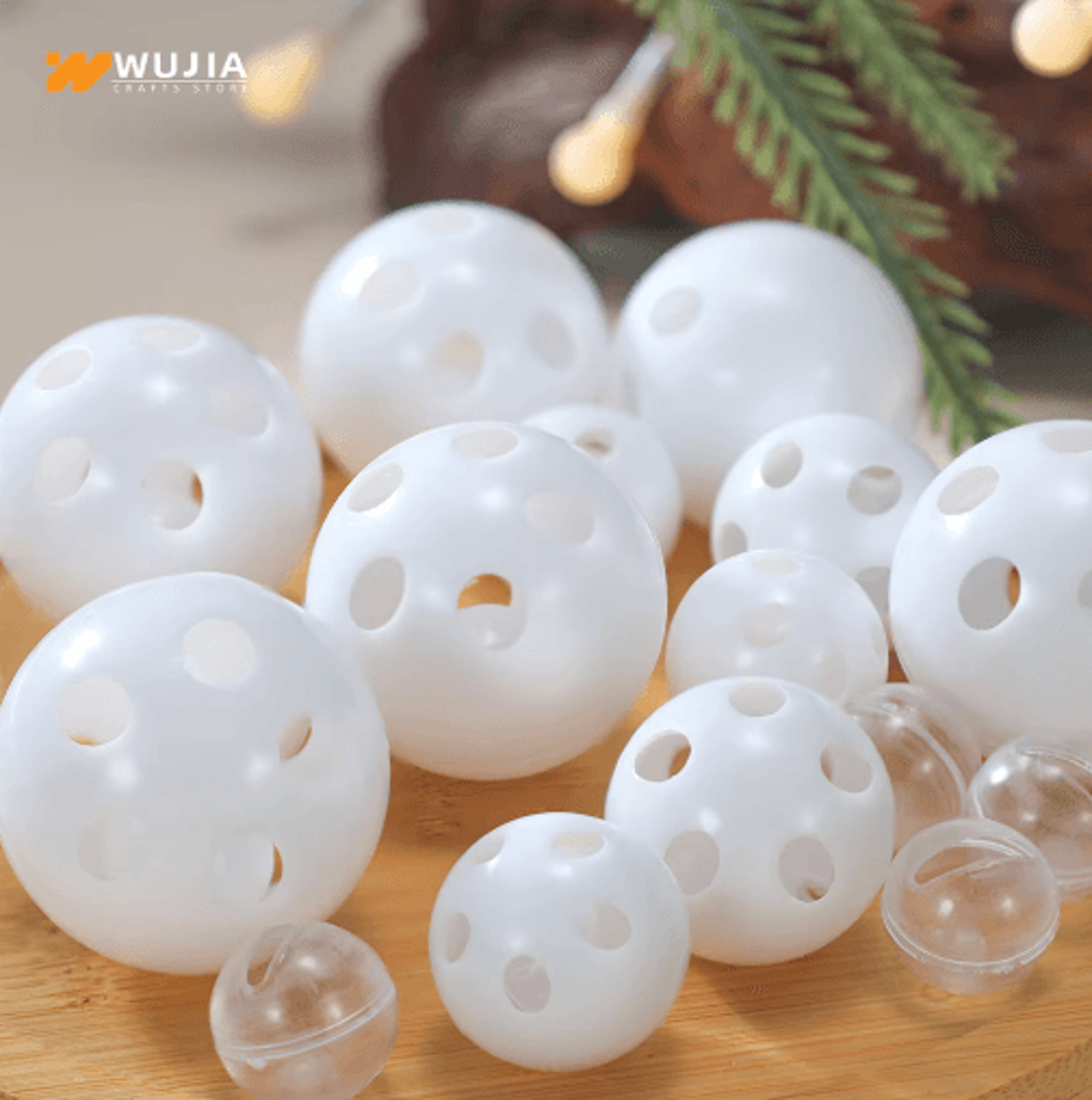 Plastic Rattle Bell Balls  Squeaker Inserts For DIY Pet Toys Plush Toy Repair Accessories 3050100PC 7